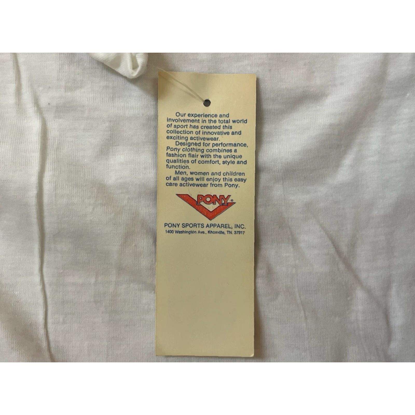 PONY VINTAGE PONY T-Shirt Mens Small 90s White Deadstock NWT Made in USA Lined Cotton Blend Crew Neck Graphic Size US S / EU 44-46 / 1 - 3 Thumbnail