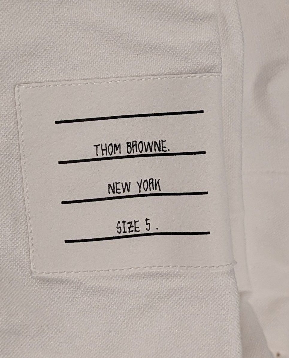 Thom Browne THOM BROWNE Pocket Cotton Button Up Shirt White 5 - 2XL Size US XXL / EU 58 / 5 - 8 Thumbnail