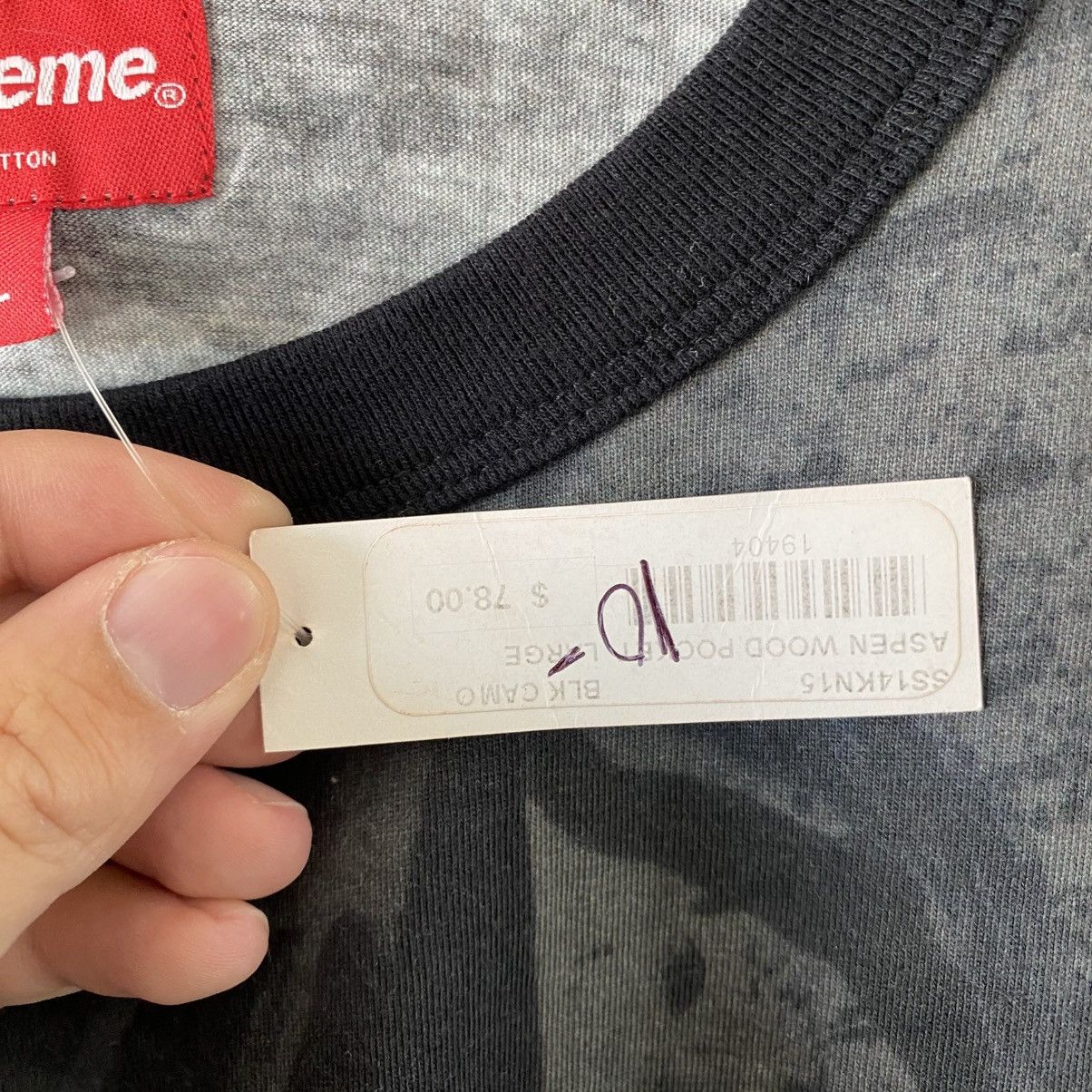 Supreme Supreme Aspen Wood Pocket T-Shirt Black 2014 Brand New Size US L / EU 52-54 / 3 - 4 Thumbnail