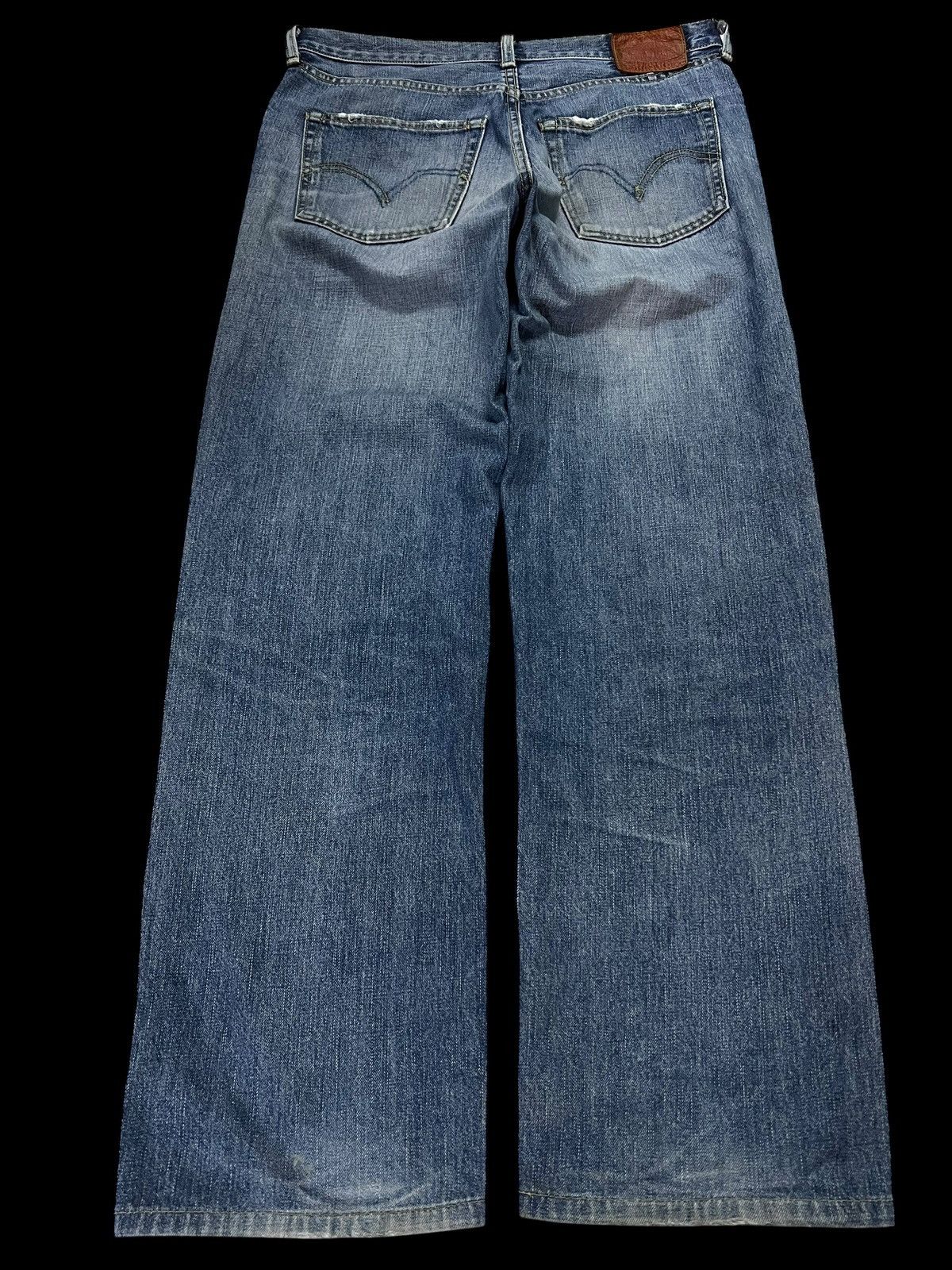 Levi's 💥Baggy💥Vintage LPC Levis 502 Faded Distressed Jean Size US 33 - 2 Thumbnail