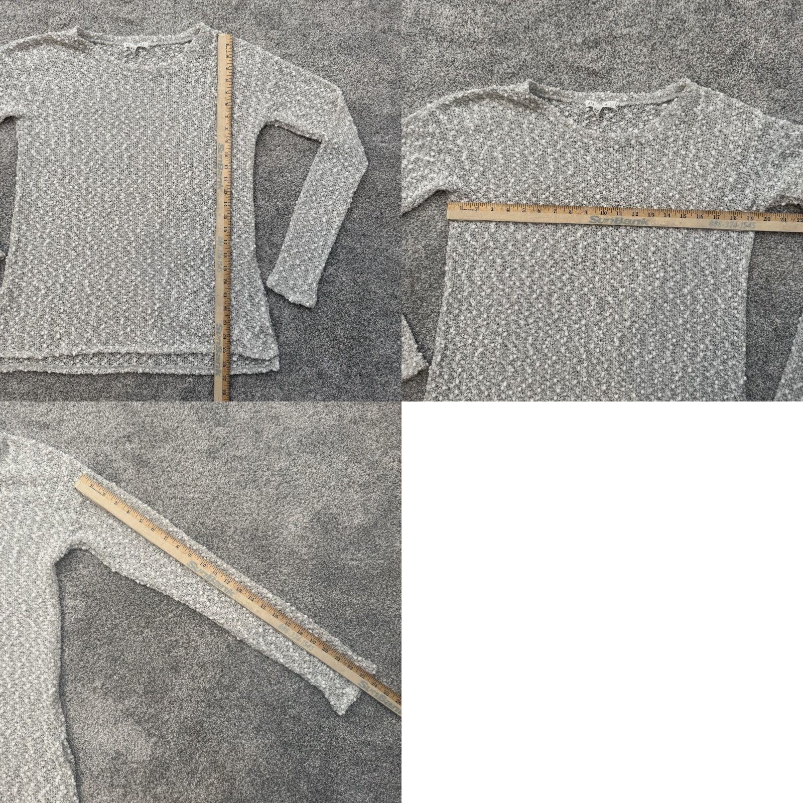 Vintage VINTAGE Aeropostale Women Popcorn Sweater Sz M Metallic Loose Knit Retro 90s Y2K Crew Neck Long Sleeve White Knit Pullover Casual Fall Winter Women Size S / US 4 / IT 40 - 8 Thumbnail