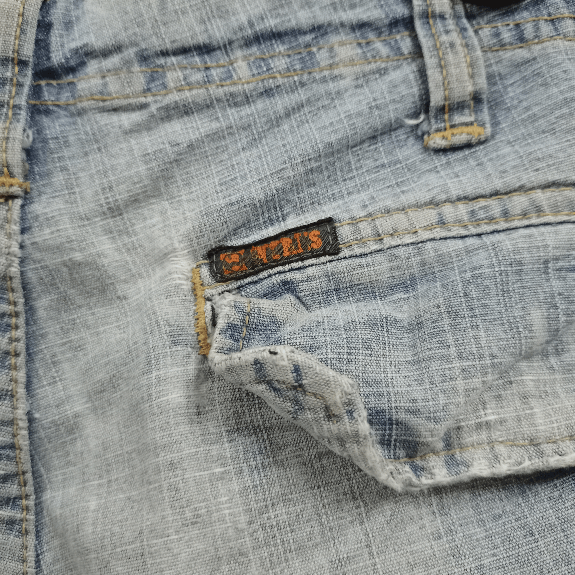 Japanese Brand × Twenty Vintage TWENTY Baggy Distressed Cargo Jeans Shorts Jorts Size US 31 - 6 Thumbnail