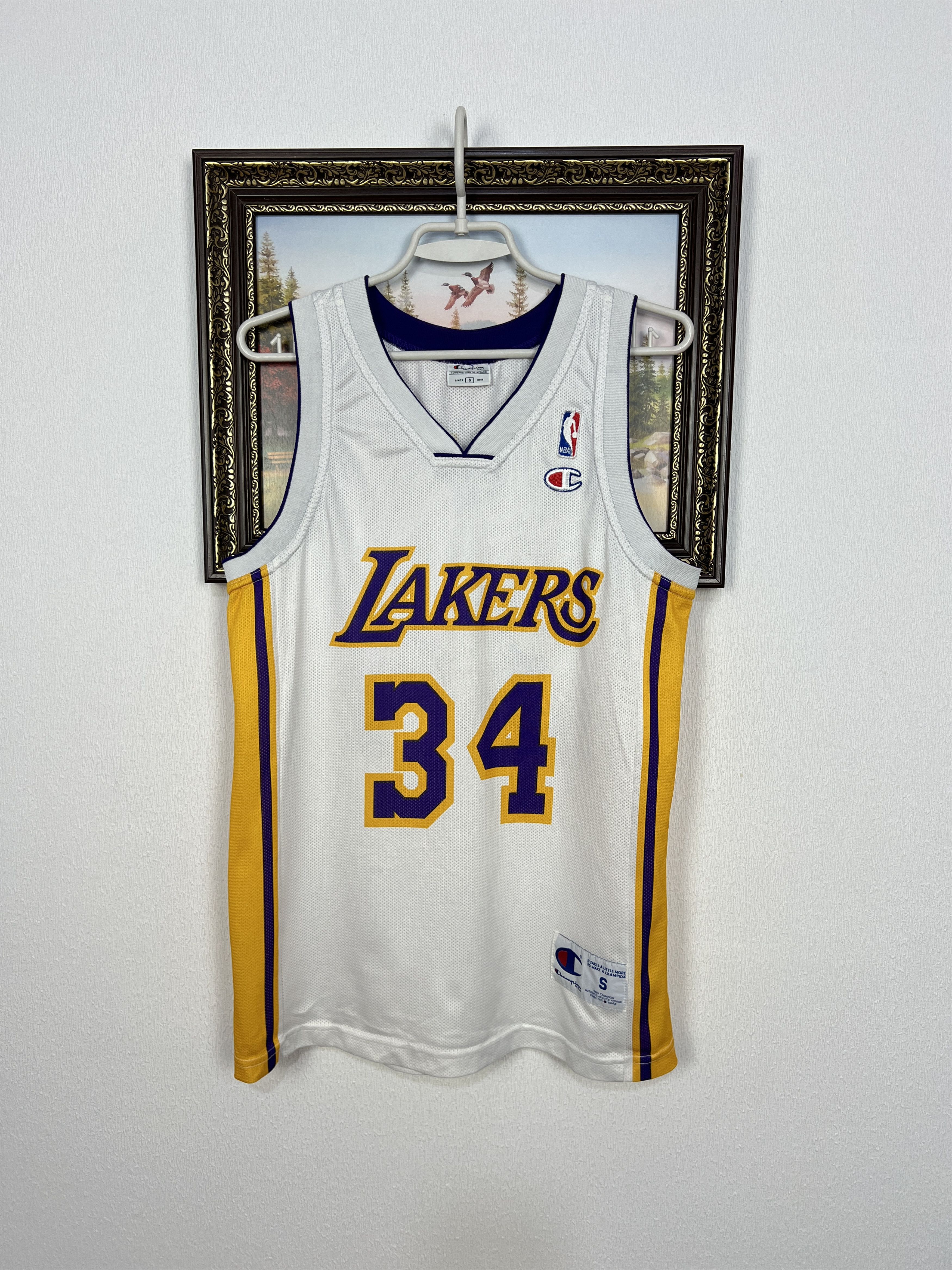 Champion Vintage 90's Champions Los Angeles Lakers O'Neal Jersey Size US S / EU 44-46 / 1 - 1 Thumbnail