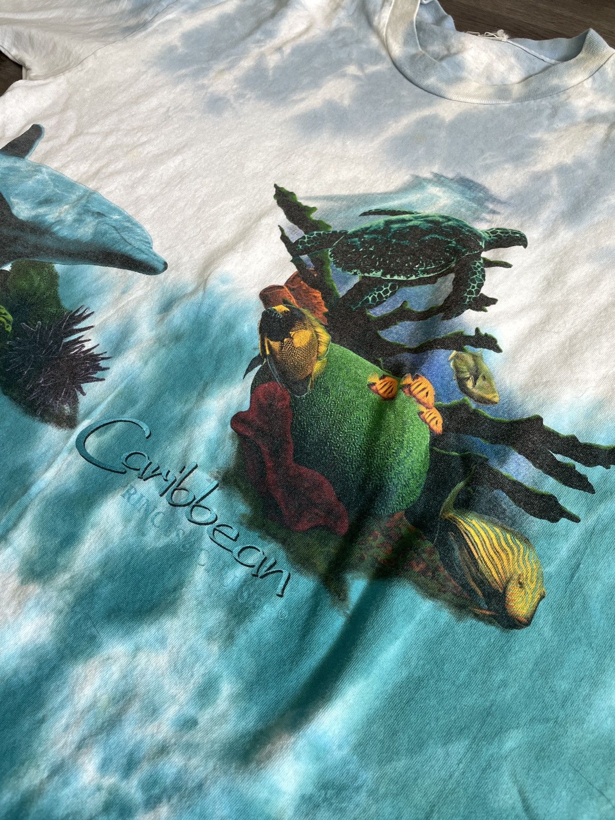 Vintage Vintage “Caribbean Coral Reef” Graphic T-shirt (No Sz.) Size US XL / EU 56 / 4 - 2 Thumbnail
