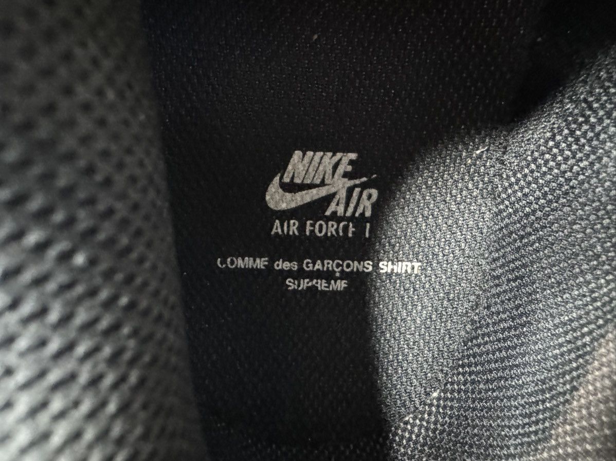 Comme des Garcons SHIRT × Nike × Supreme Nike Air force 1 Supreme x CDG Size US 11.5 / EU 44-45 - 8 Thumbnail