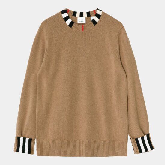Burberry o1w1db10426 Sweater in Beige Size L / US 10 / IT 46 - 1 Thumbnail