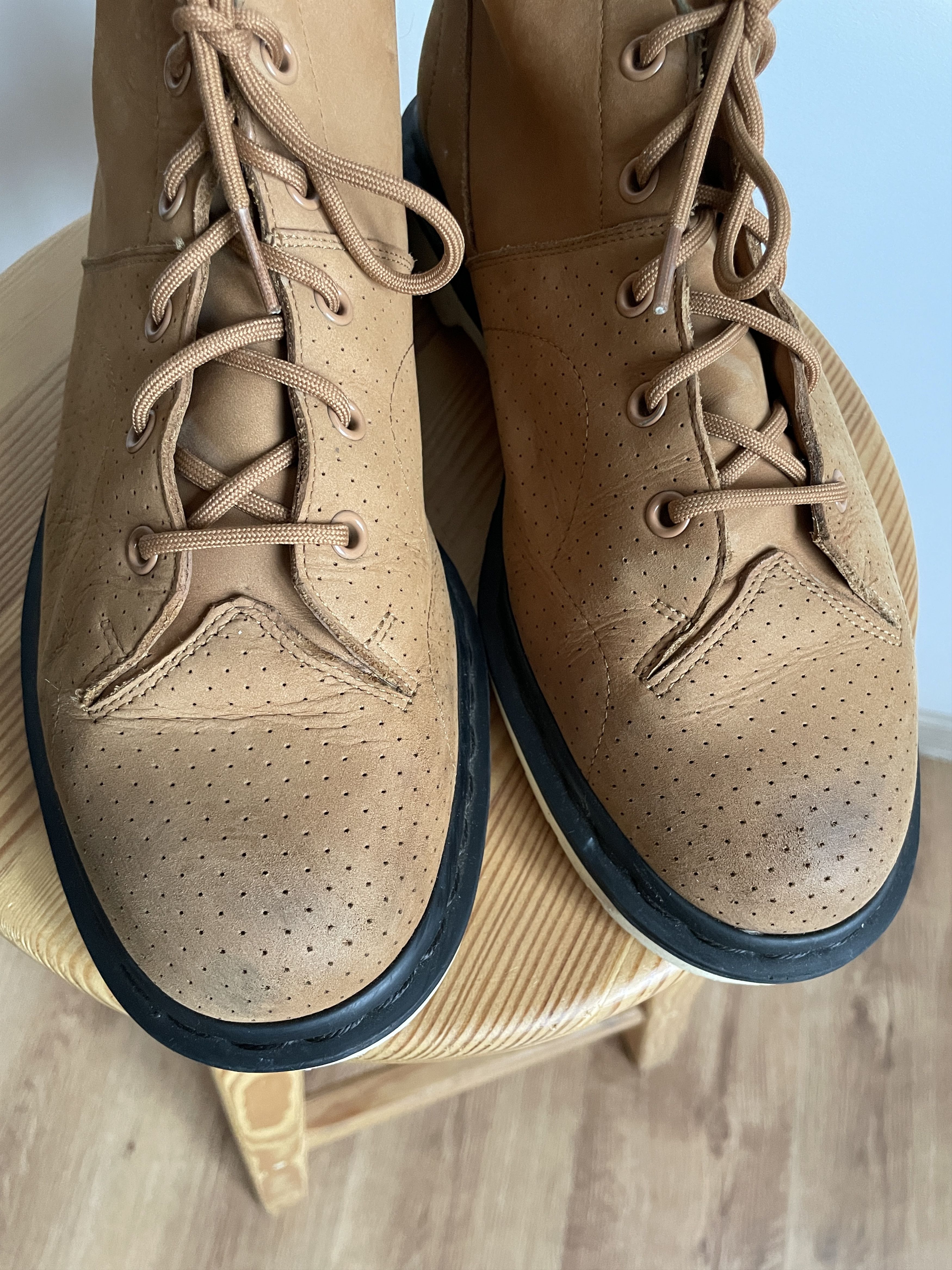 Dr. Martens Dr. Martens Church Monkey Perforated Suede Boots Size US 10 / EU 43 - 7 Thumbnail