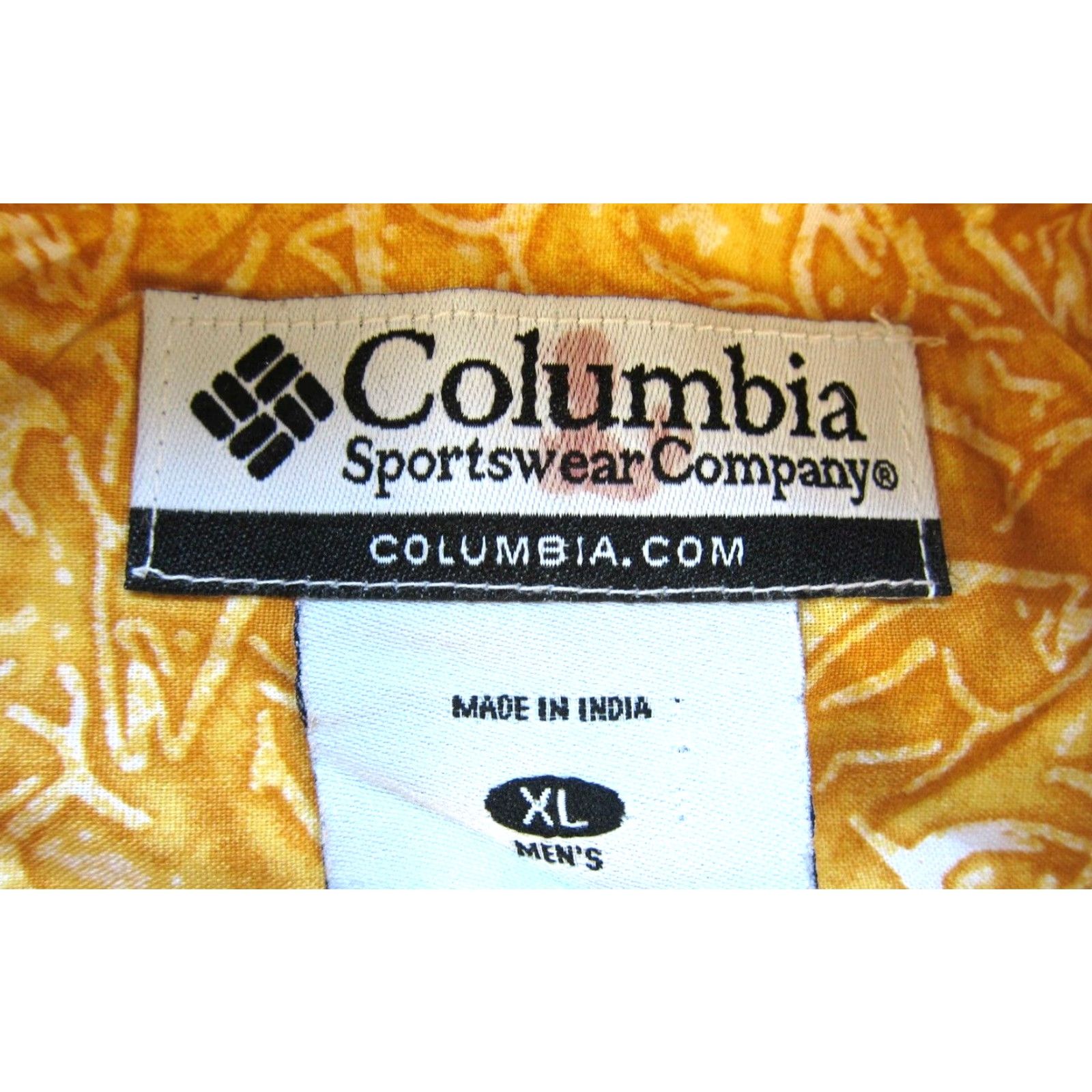 Vintage Columbia Hawaiian Button-Up Shirt Men XL Yellow 100% Cotton Short Sleeve Fish Pattern Hawaiian Shirt Men XL Size US XL / EU 56 / 4 - 4 Thumbnail