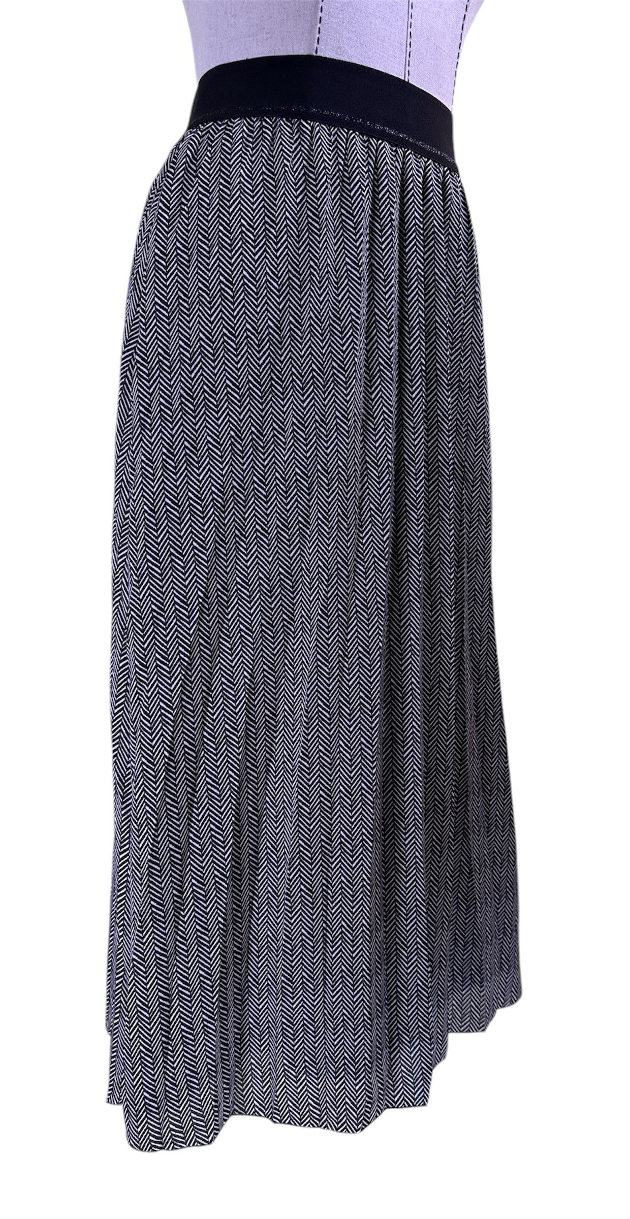 Luisa Cerano Midi skirt black white Size 30" / US 8 / IT 44 - 3 Thumbnail