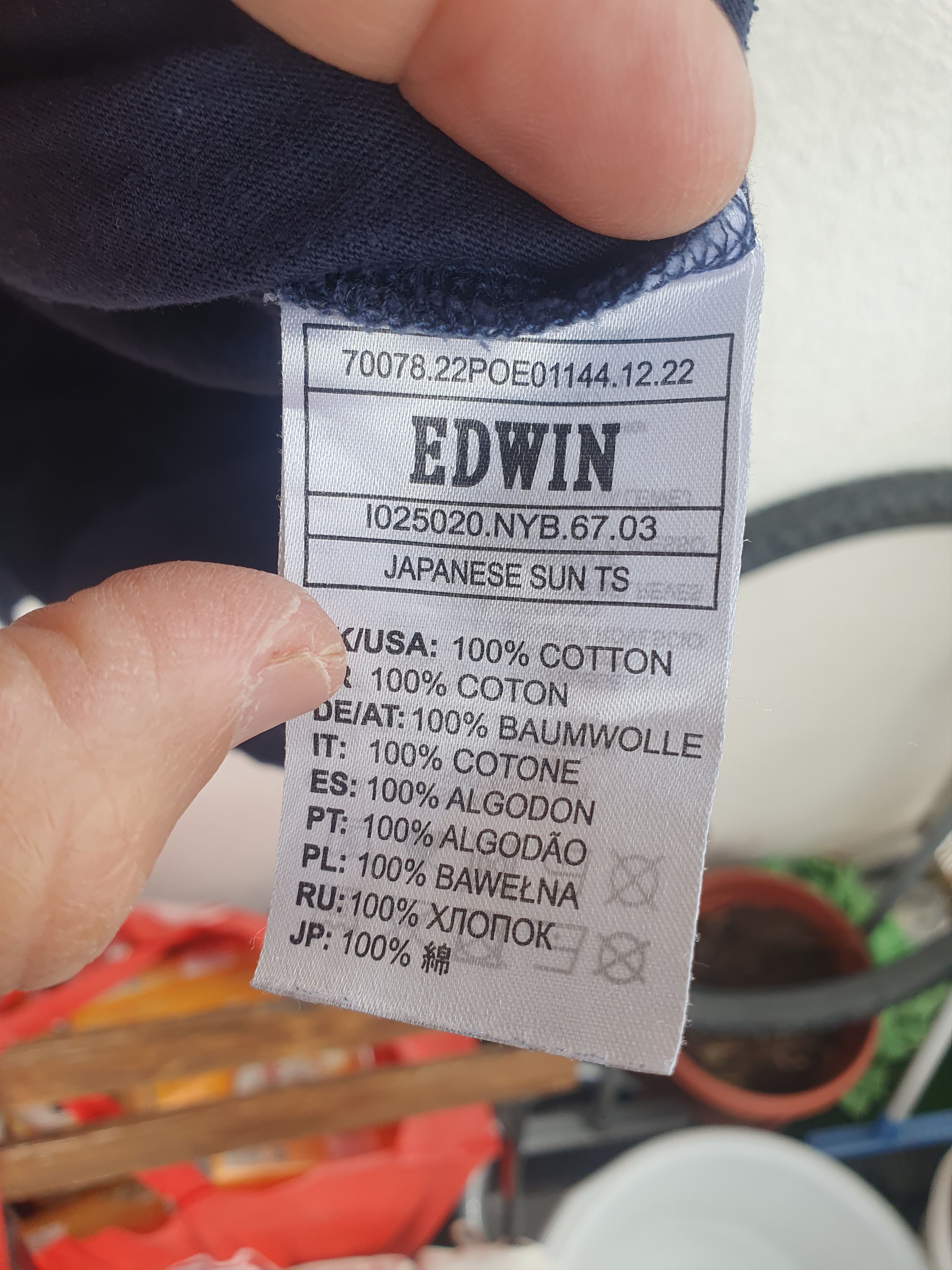 Edwin Edwin Japanese Sun t-shirt sz M/S? Size US M / EU 48-50 / 2 - 3 Thumbnail
