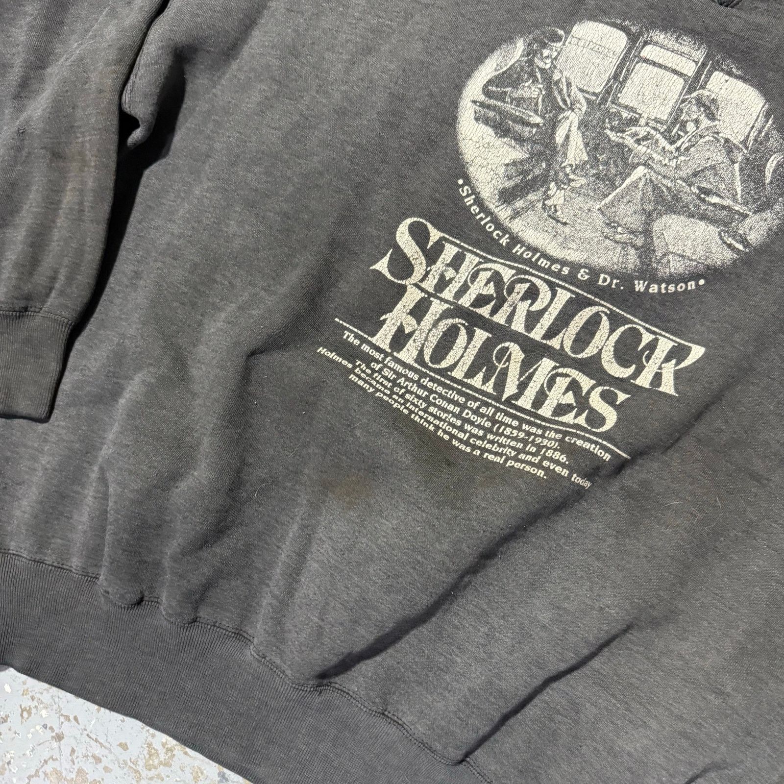Vintage Vintage 90’s Sherlock Holmes Crewneck XL Size US XL / EU 56 / 4 - 7 Thumbnail