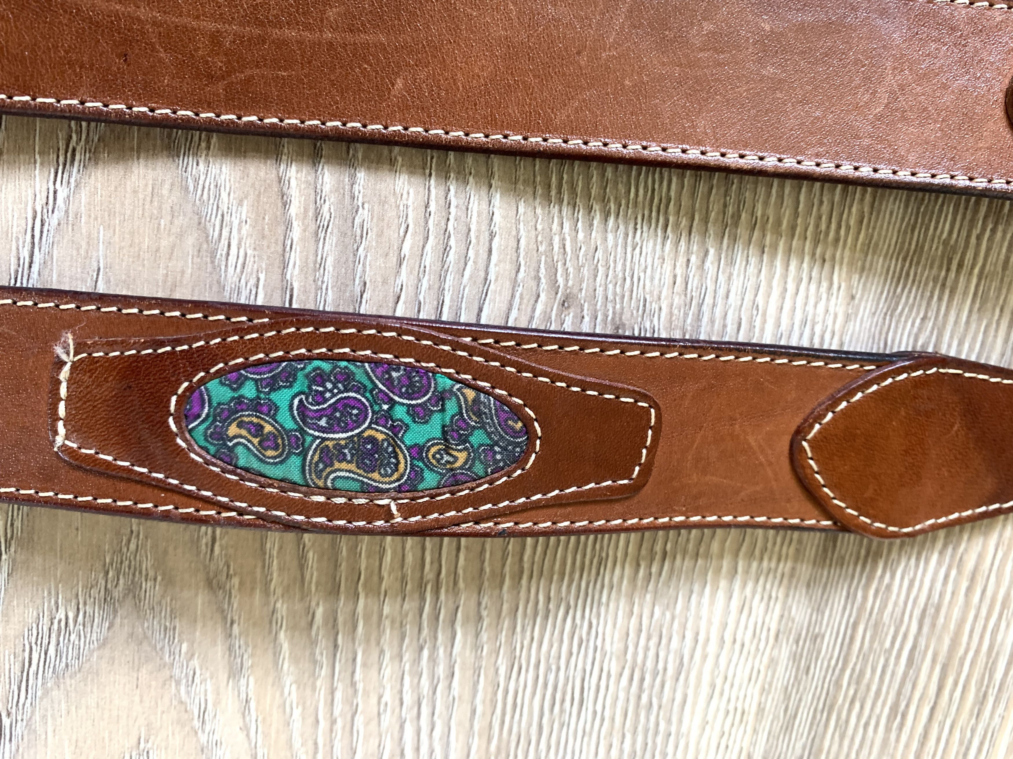 Handmade × Vintage Womens Brown Handmade Leather Belt Size ONE SIZE - 7 Thumbnail