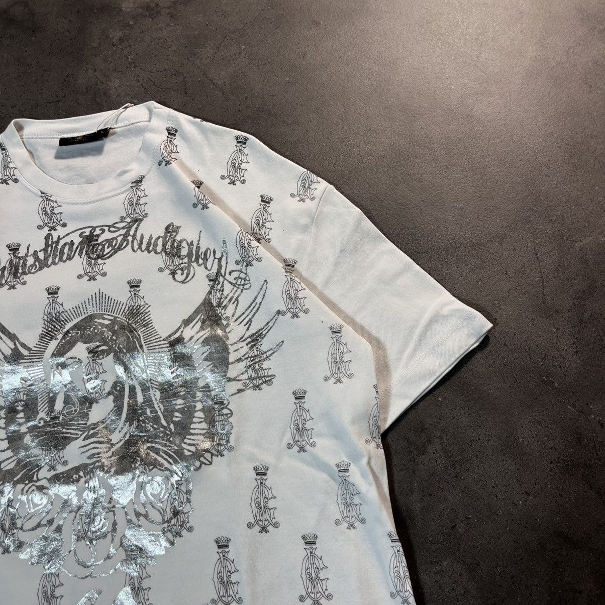 Ed Hardy Ed Hardy Y2K Vintage Saint Mary Big Logo Tee Tshirt Hype Size US M / EU 48-50 / 2 - 4 Thumbnail