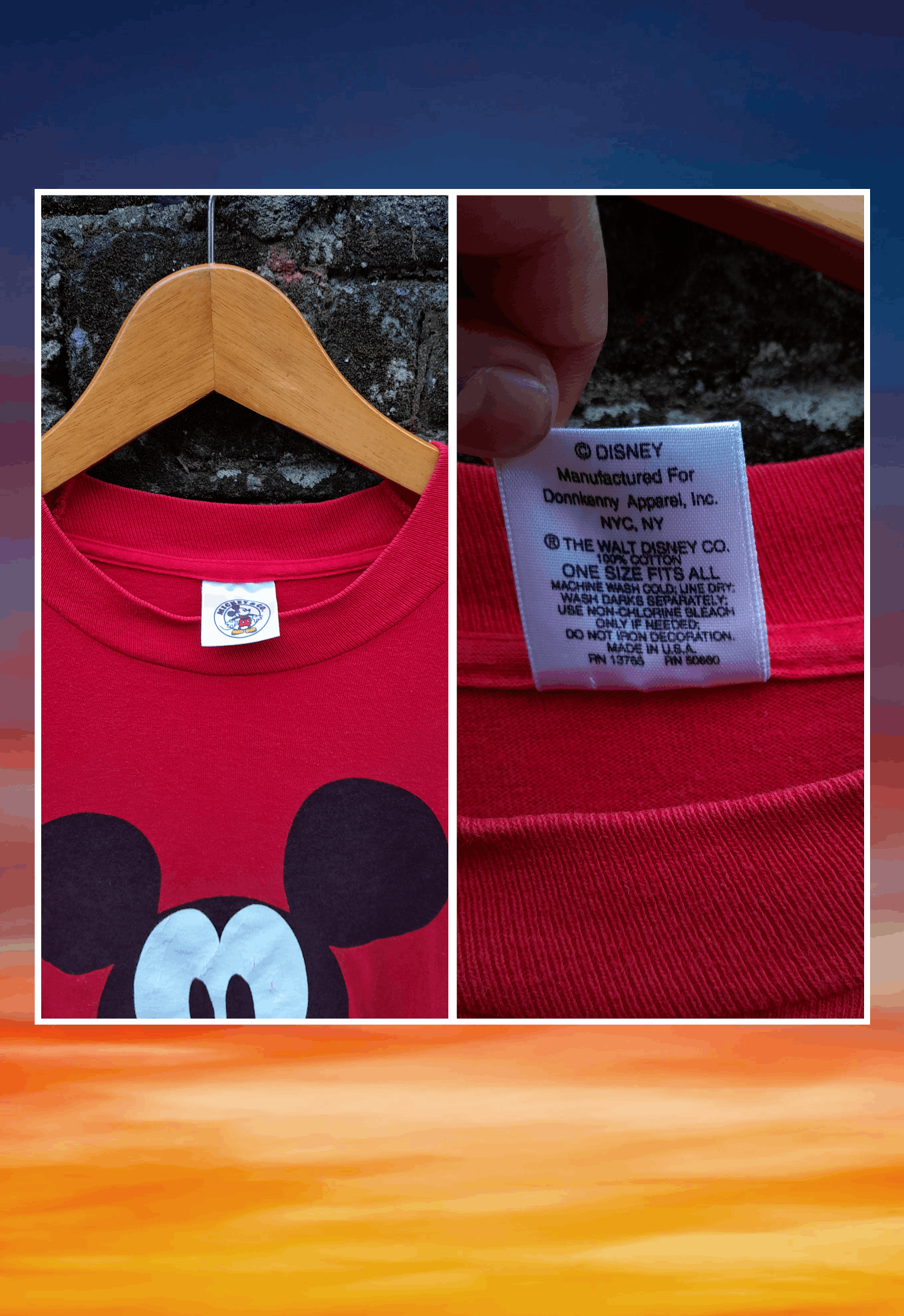 Japanese Brand × Rap Tees × Vintage Vintage 90s Mickey Mouse worn by A$AP ROCKY t-shirt Size US XL / EU 56 / 4 - 5 Thumbnail