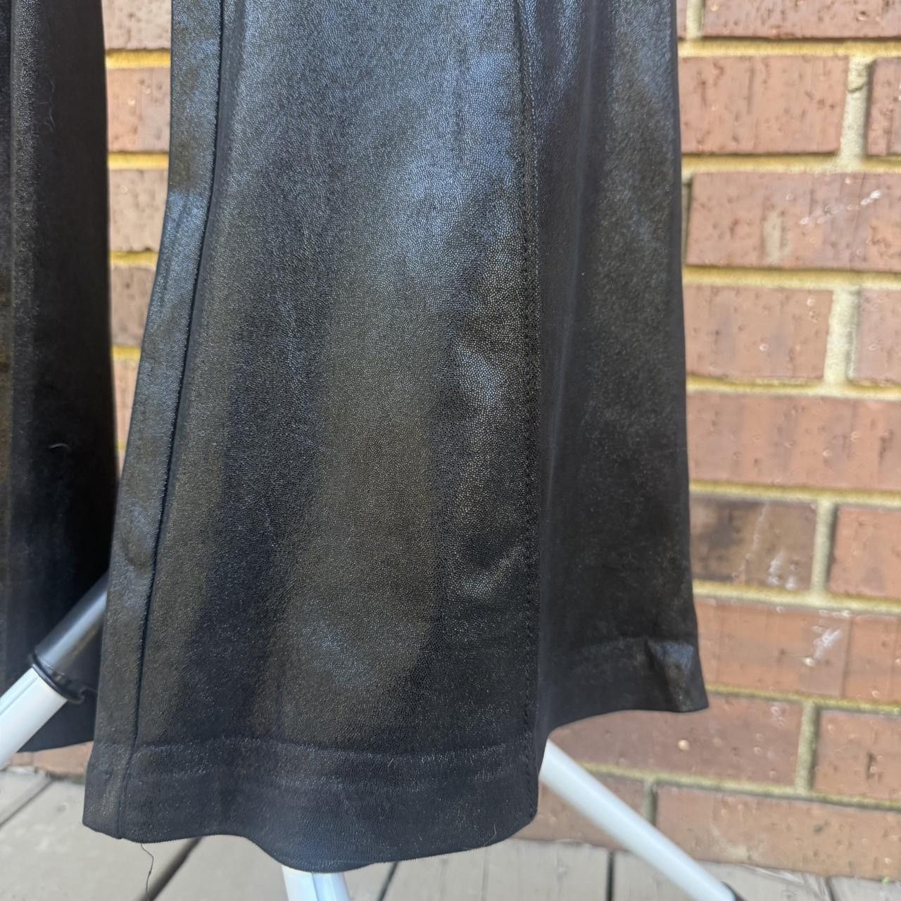 Other Flying Tomato Women’s Faux Leather Wide Leg Black Pants Size 28" / US 6 / IT 42 - 5 Thumbnail