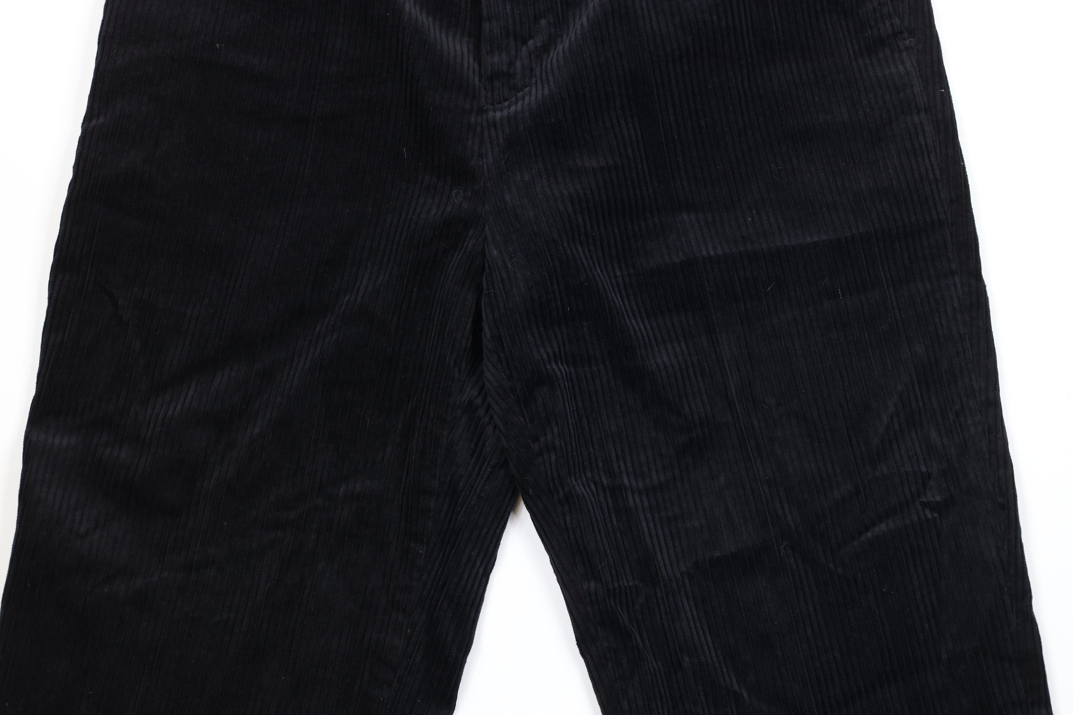 Vintage Vintage 90s Streetwear Wide Leg Corduroy Chino Pants Black Size US 36 / EU 52 - 3 Thumbnail