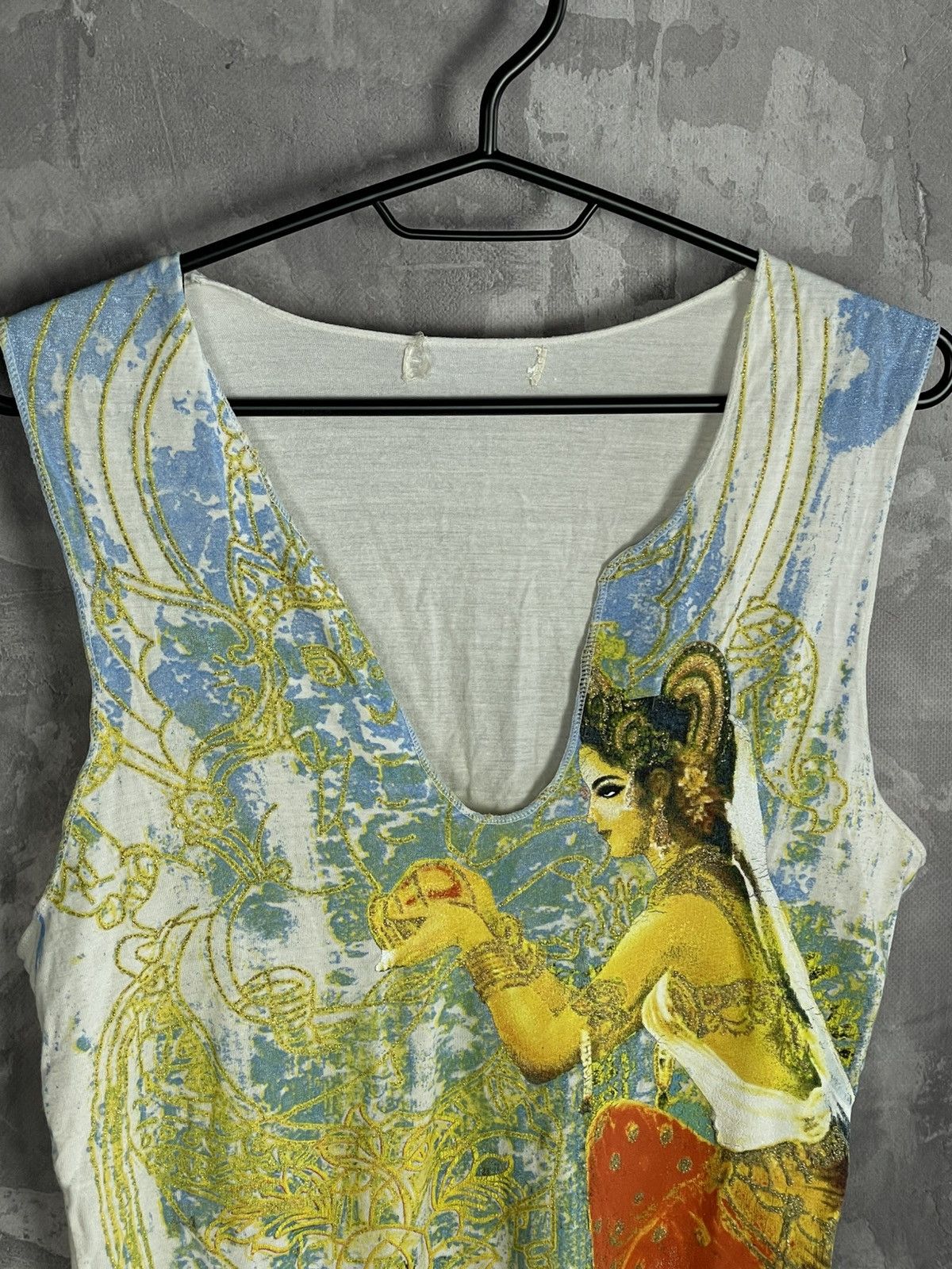 Hysteric Glamour × Vintage Y2K Indie Style Overprint Unique 00s Tank Top Size M / US 6-8 / IT 42-44 - 6 Thumbnail
