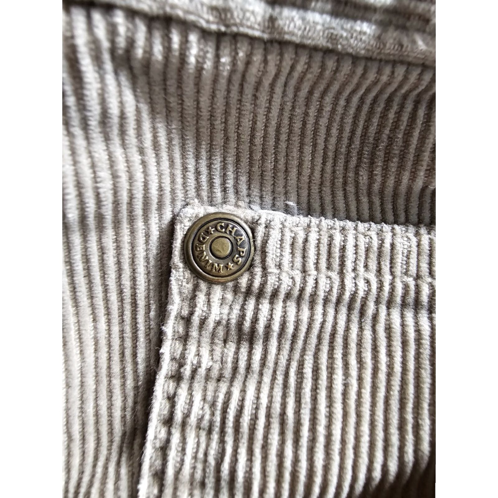 Chaps VINTAGE Chaps Ralph Lauren Baggy Corduroy Dress Pants Men's 40x32 Khaki 90s Preppy Retro Dress Pants Mens Size US 40 / EU 56 - 5 Thumbnail