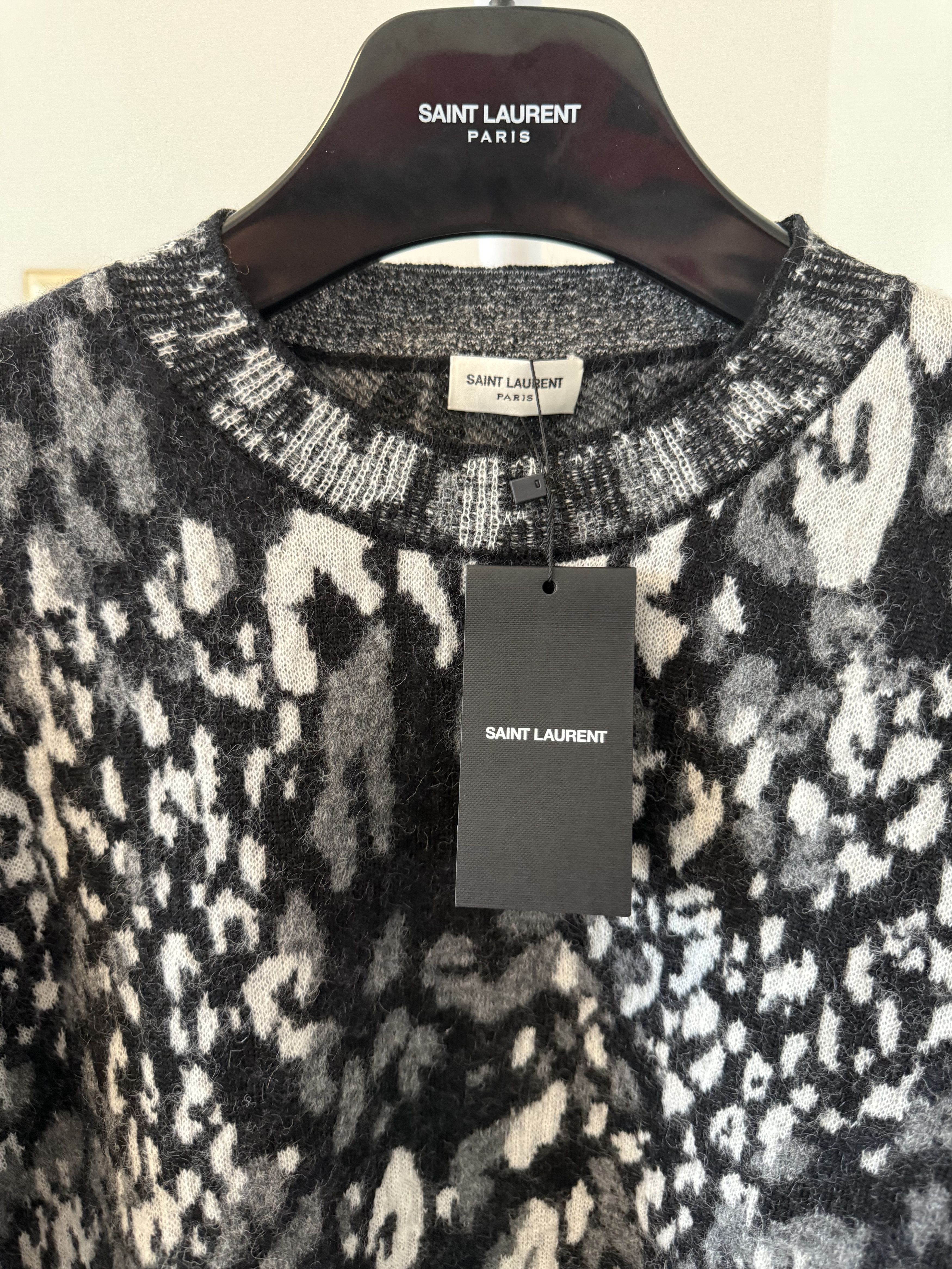 Saint Laurent Paris Saint Laurent wool leopard sweater Size US S / EU 44-46 / 1 - 6 Thumbnail