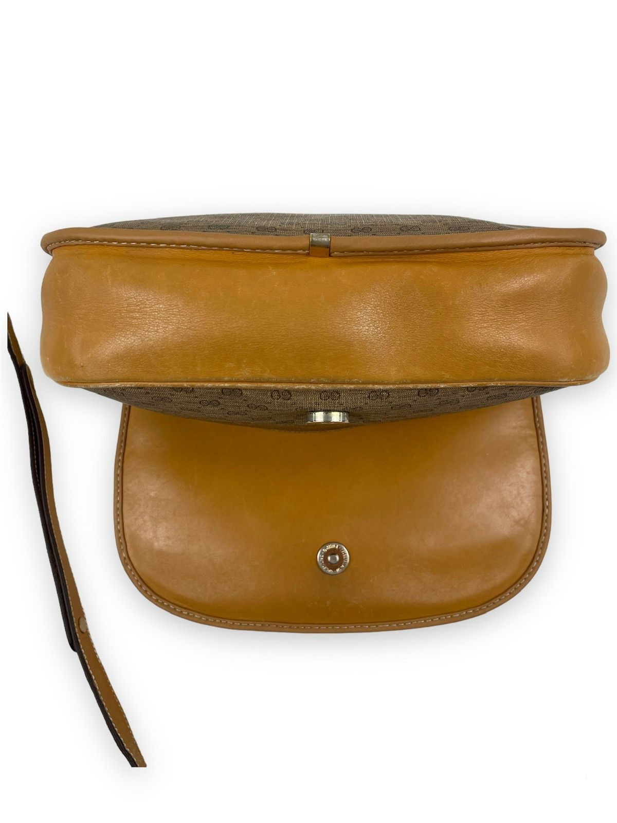 Designer × Gucci × Paolo Gucci RARE VTG 60's Supreme GG Monogram Guccissima Leather Cross-body Shoulder Bag Size ONE SIZE - 10 Thumbnail