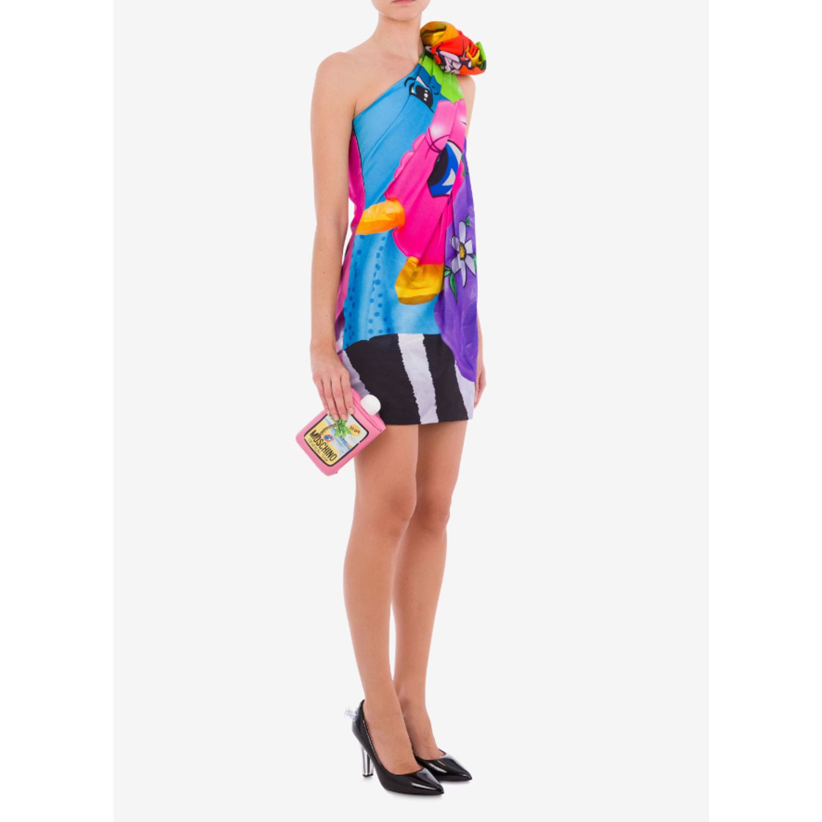 Moschino SS23 MOSCHINO Tropical Tan Clutch Pink Padded Sunscreen30SPF Size ONE SIZE - 10 Thumbnail