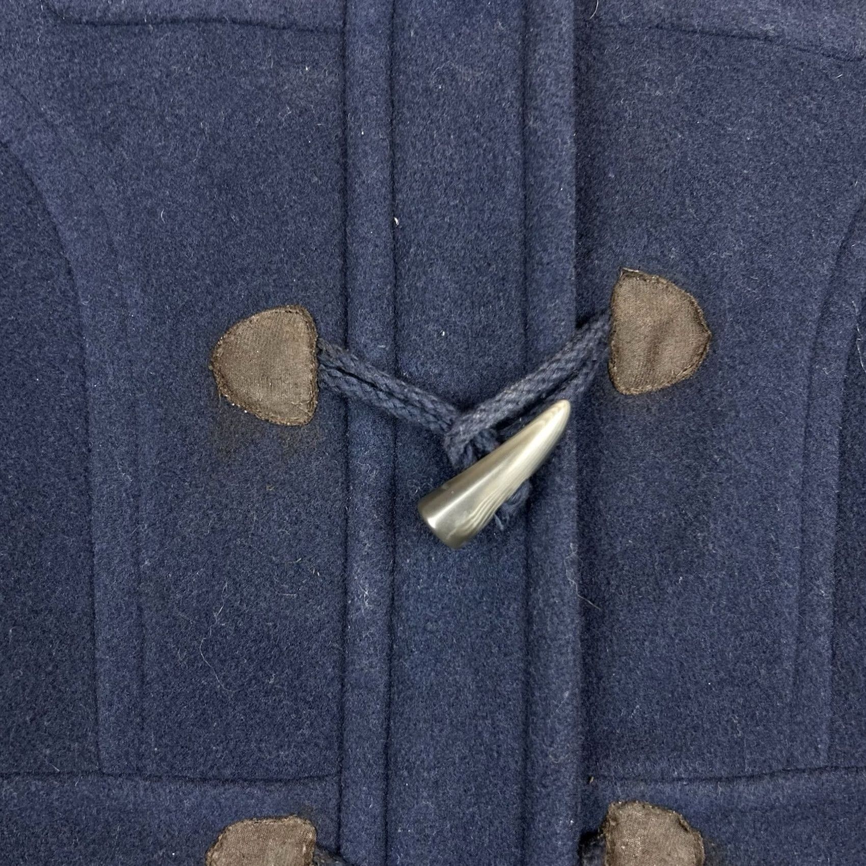 Vintage Aéropostale Peacoat Jacket Womens XS Wool Blend Navy Blue Warm Coat Regular Long Sleeve Button Closure Solid Tweed Wool Lining Size XS / US 0-2 / IT 36-38 - 5 Thumbnail