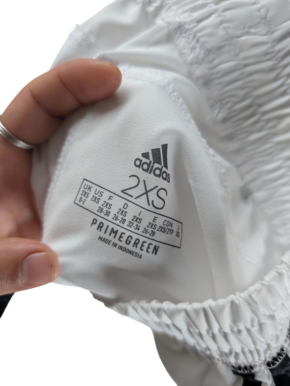 Adidas Adidas White Athletic Running Shorts (2XS) Size 25" / US 0 / IT 36 - 4 Thumbnail
