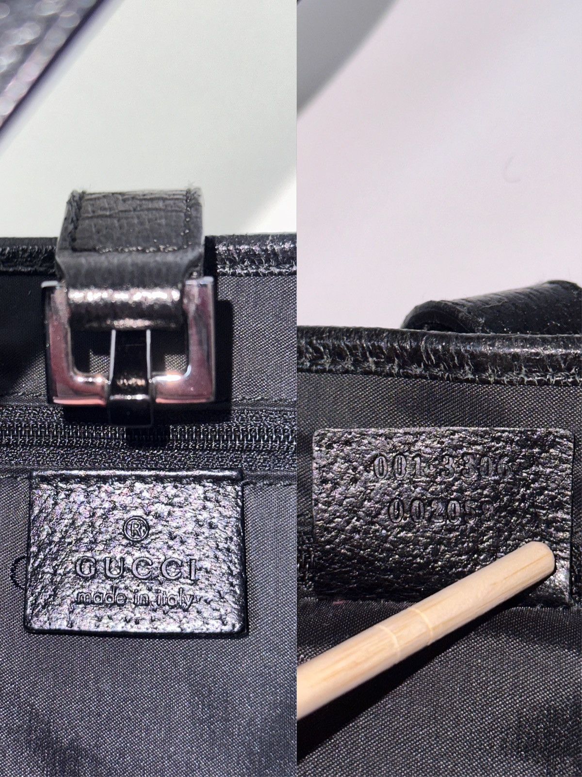 Gucci GUCCI Jackie Bag Wool Leather Black / Navy 001•3306 Size ONE SIZE - 11 Thumbnail