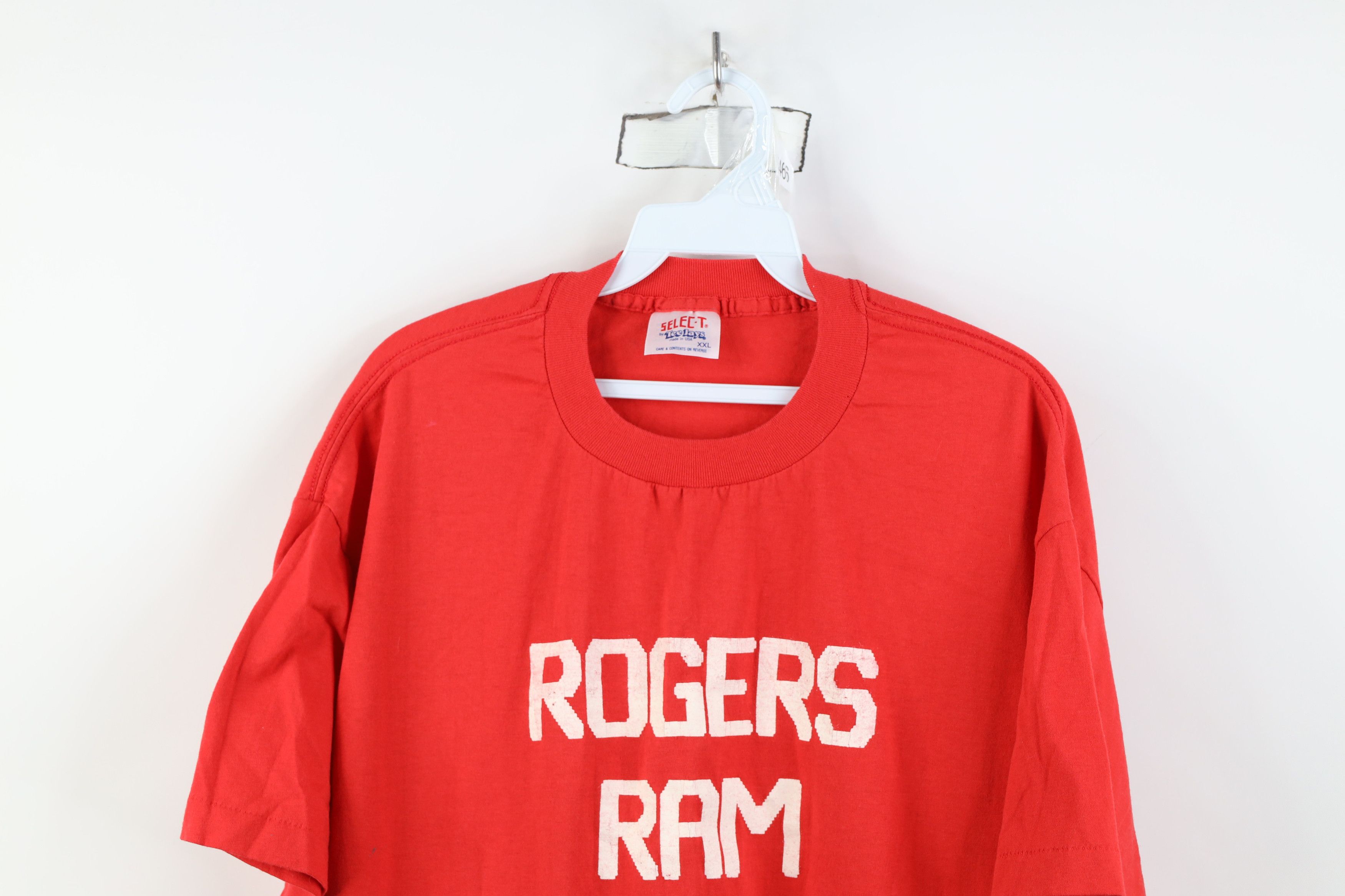 Vintage Vintage 80s 90s School Ram Band Toledo Ohio T-Shirt Red USA Size US XXL / EU 58 / 5 - 2 Thumbnail