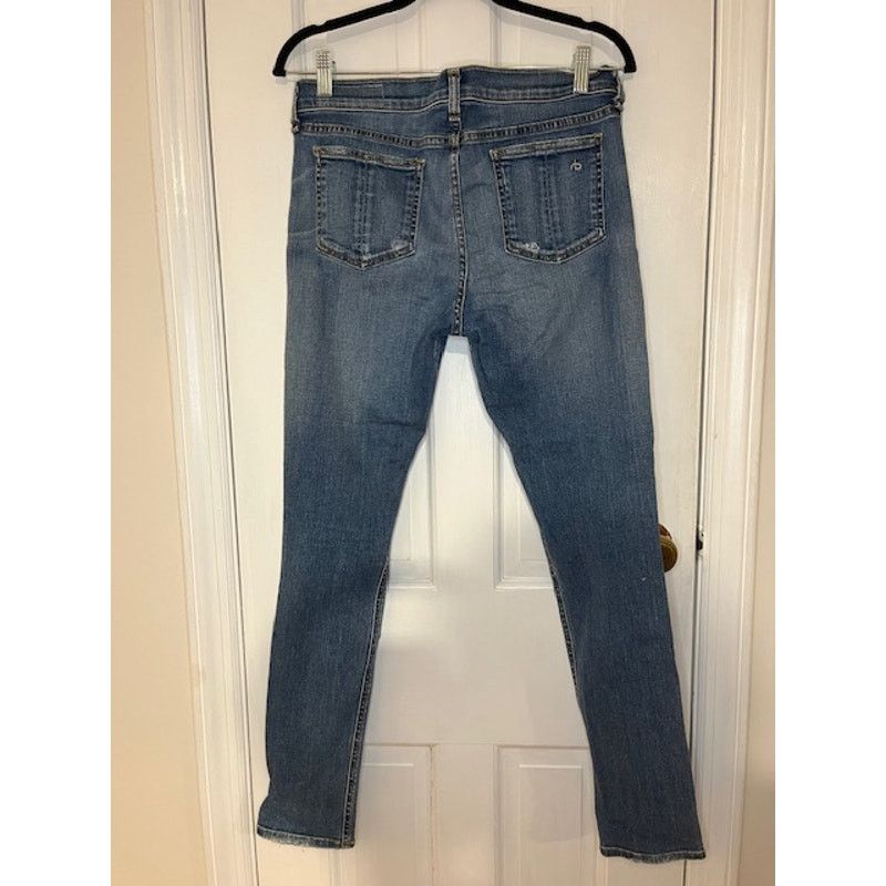 Rag & Bone Rag and Bone Skinny Distressed Blue Jeans Size 30 Size 30" / US 8 / IT 44 - 9 Thumbnail