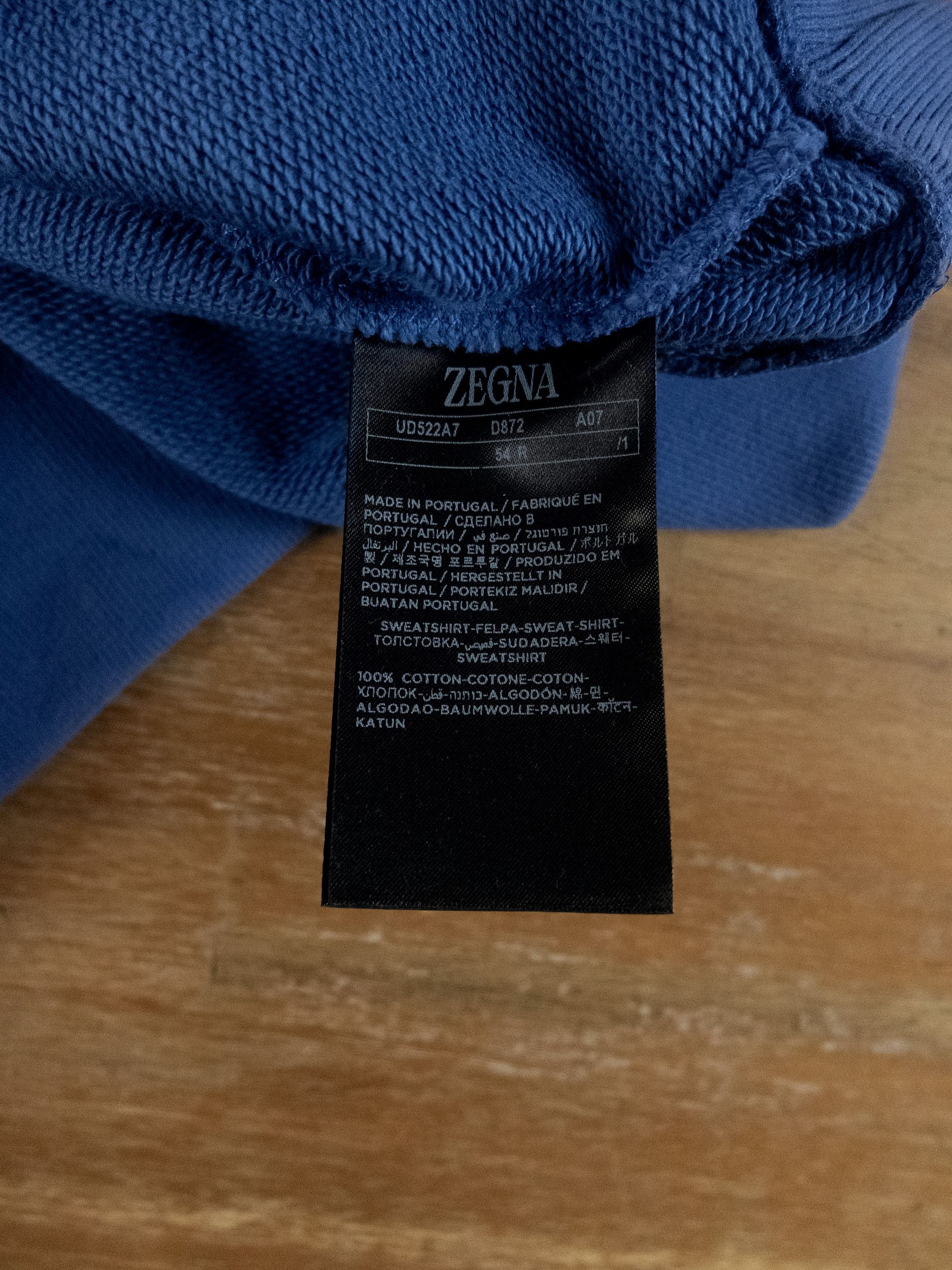Ermenegildo Zegna ZEGNA UseThe Existing blue regular fit sweatshirt XL / 54 Size US XL / EU 56 / 4 - 8 Thumbnail