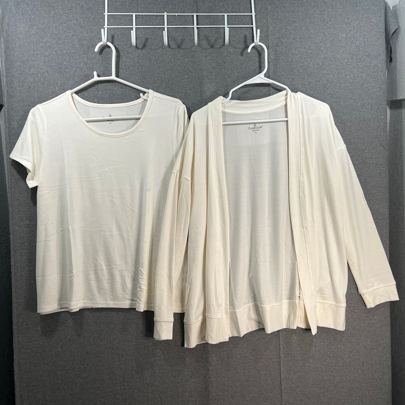 Other Cuddl Duds Seriously Soft 2-Piece Tee & Wrap Set Hthr Size M / US 6-8 / IT 42-44 - 1 Thumbnail