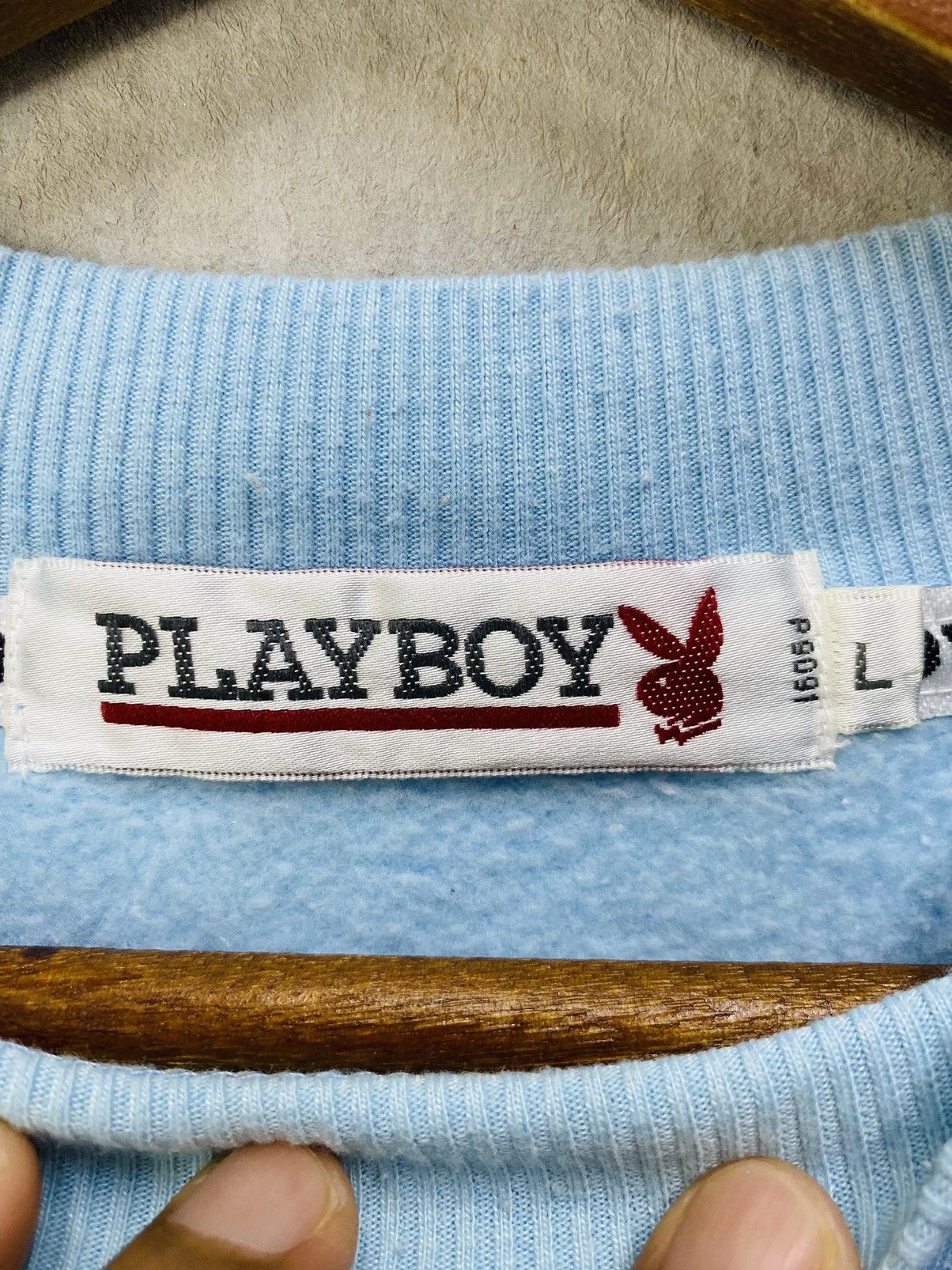 Playboy Vintage Playboy Sweatshirt Big Logo Crewneck Size Large Size US L / EU 52-54 / 3 - 8 Thumbnail