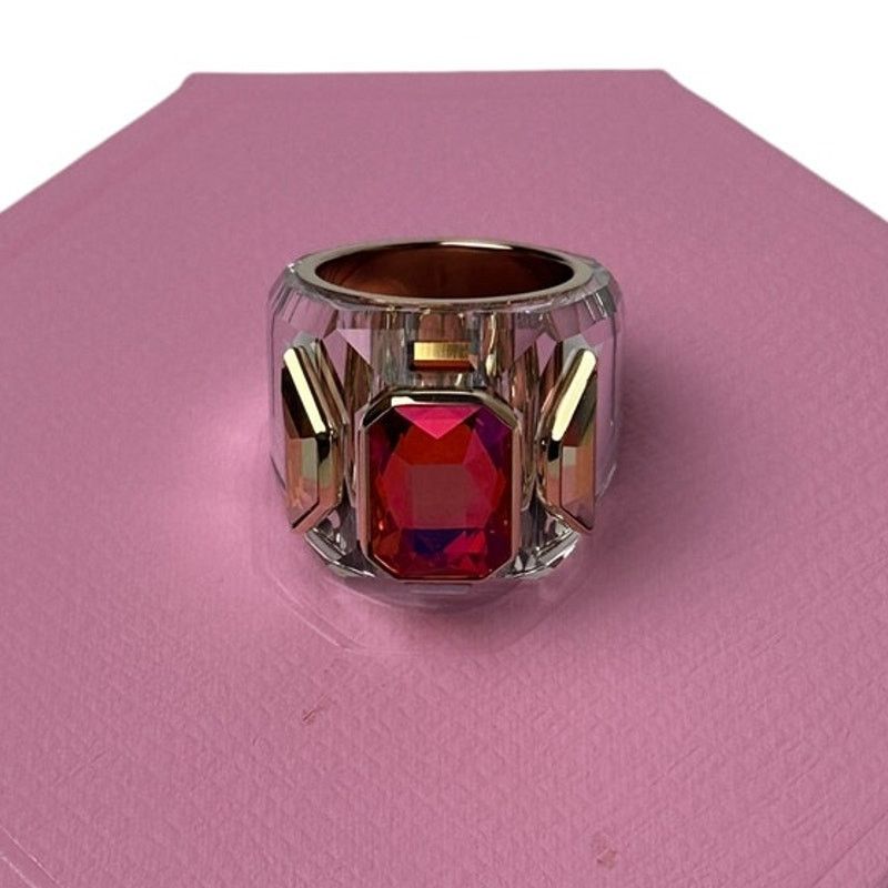 Swarovski Swarovski Chroma Cocktail Ring Pink and Gold 60 - 9 USA Size ONE SIZE - 2 Thumbnail