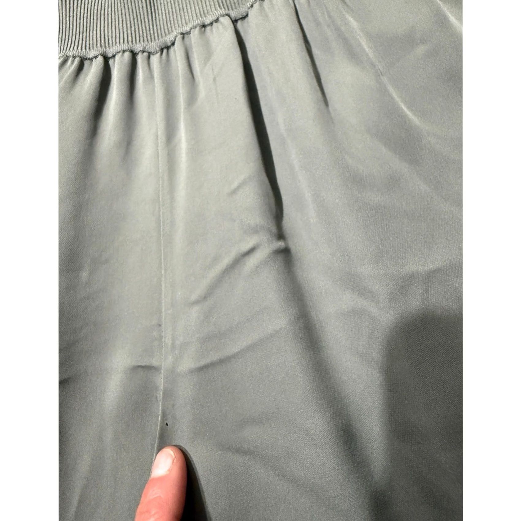 Theory Theory Women’s Ribbed Waist Jumpsuit Medium Silk Wide-Leg Career HH28 Size 32" / US 10 / IT 46 - 3 Thumbnail