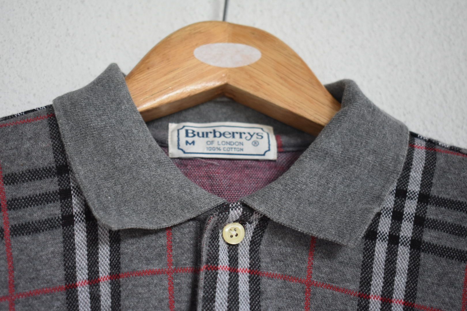 Burberry × Burberry Prorsum × Vintage Vintage Burberry Nova Check long sleeve polo Size US M / EU 48-50 / 2 - 2 Thumbnail