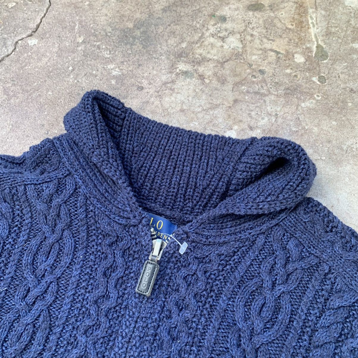Polo Ralph Lauren 🇺🇸 Vintage 90s Ralph Lauren Knitted Zip Cashmere Sweater Size US S / EU 44-46 / 1 - 4 Thumbnail