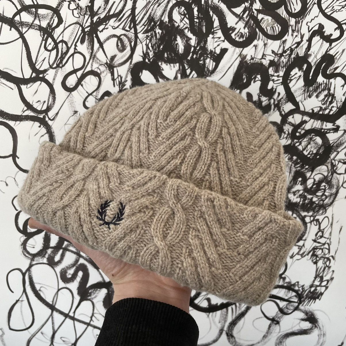 Fred Perry × Vintage Vintage Fred Perry Wool knit Hat size OS Size ONE SIZE - 2 Thumbnail
