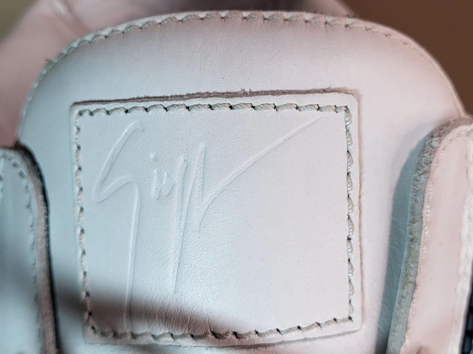 Giuseppe Zanotti Giuseppe Zanotti White Leather High Top Sneakers Dbl Zippers Size US 15 / EU 48 - 21 Thumbnail