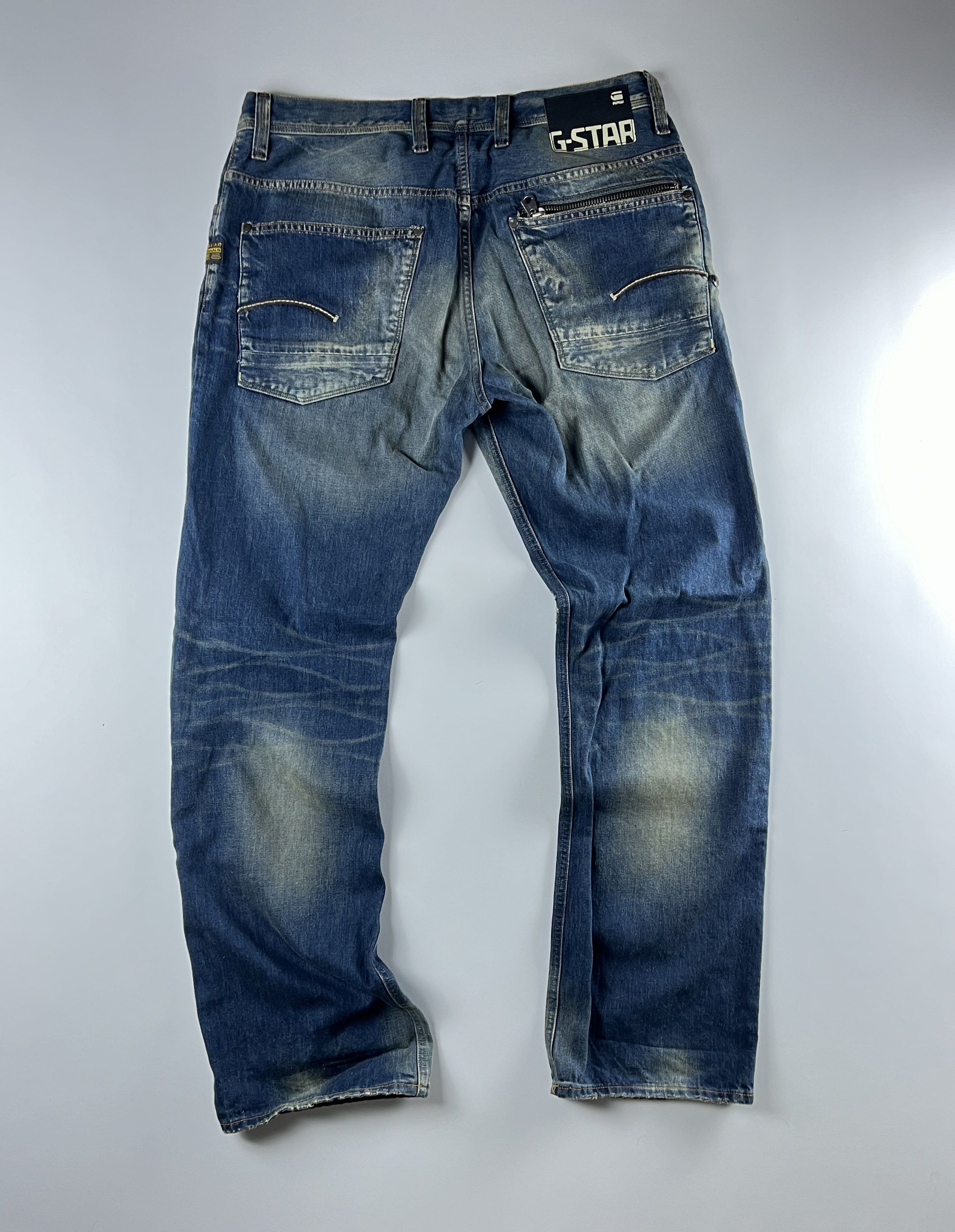 G-Star × Japanese Brand × Vintage WASHED G-STAR 90s Faded Baggy Jean Size US 34 / EU 50 - 1 Thumbnail