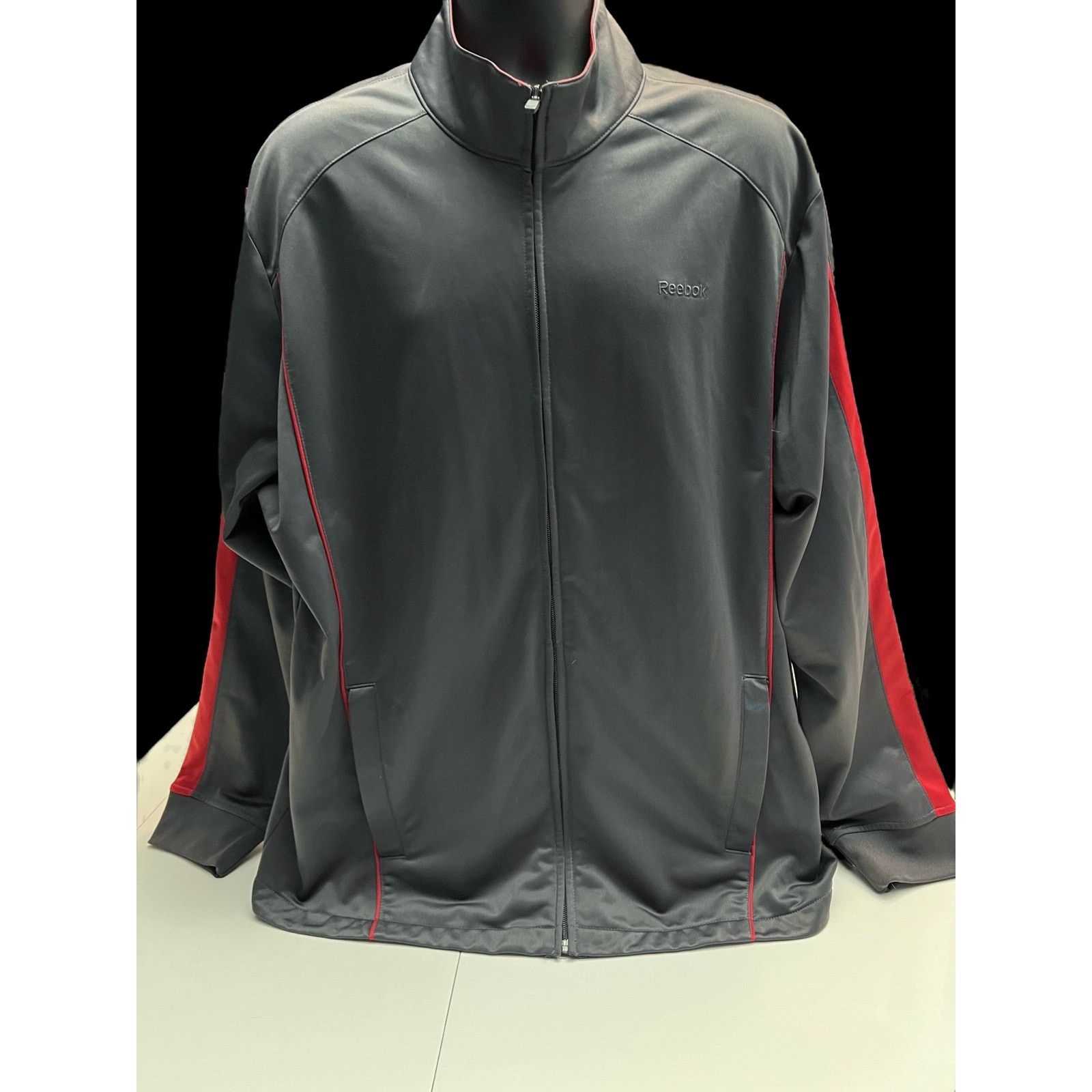 Reebok Reebok Men’s Full Zip Track Jacket Gray XXL Y2K Size US XXL / EU 58 / 5 - 1 Thumbnail