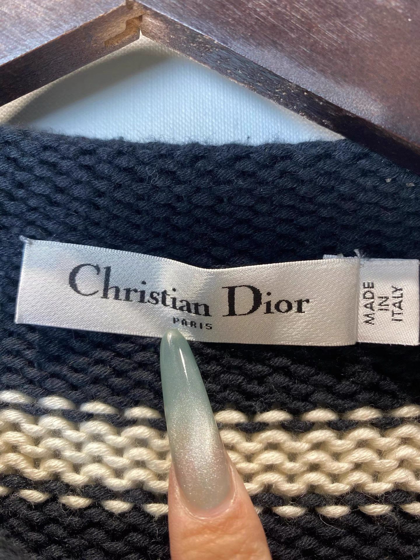 Dior Dior Striped Top Button Detail Shoulder K36 Size XS / US 0-2 / IT 36-38 - 3 Thumbnail