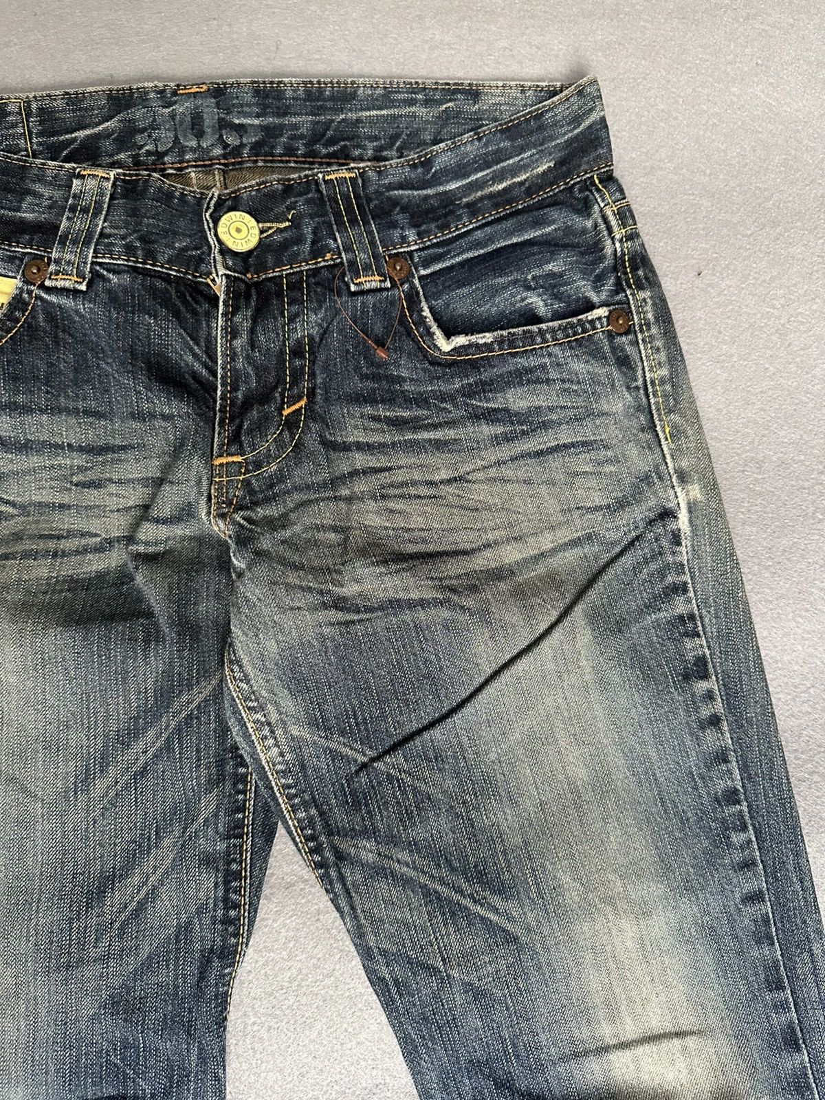 Japanese Brand FLARE Edwin 503 Low Rise Design Denim Size US 31 - 8 Thumbnail