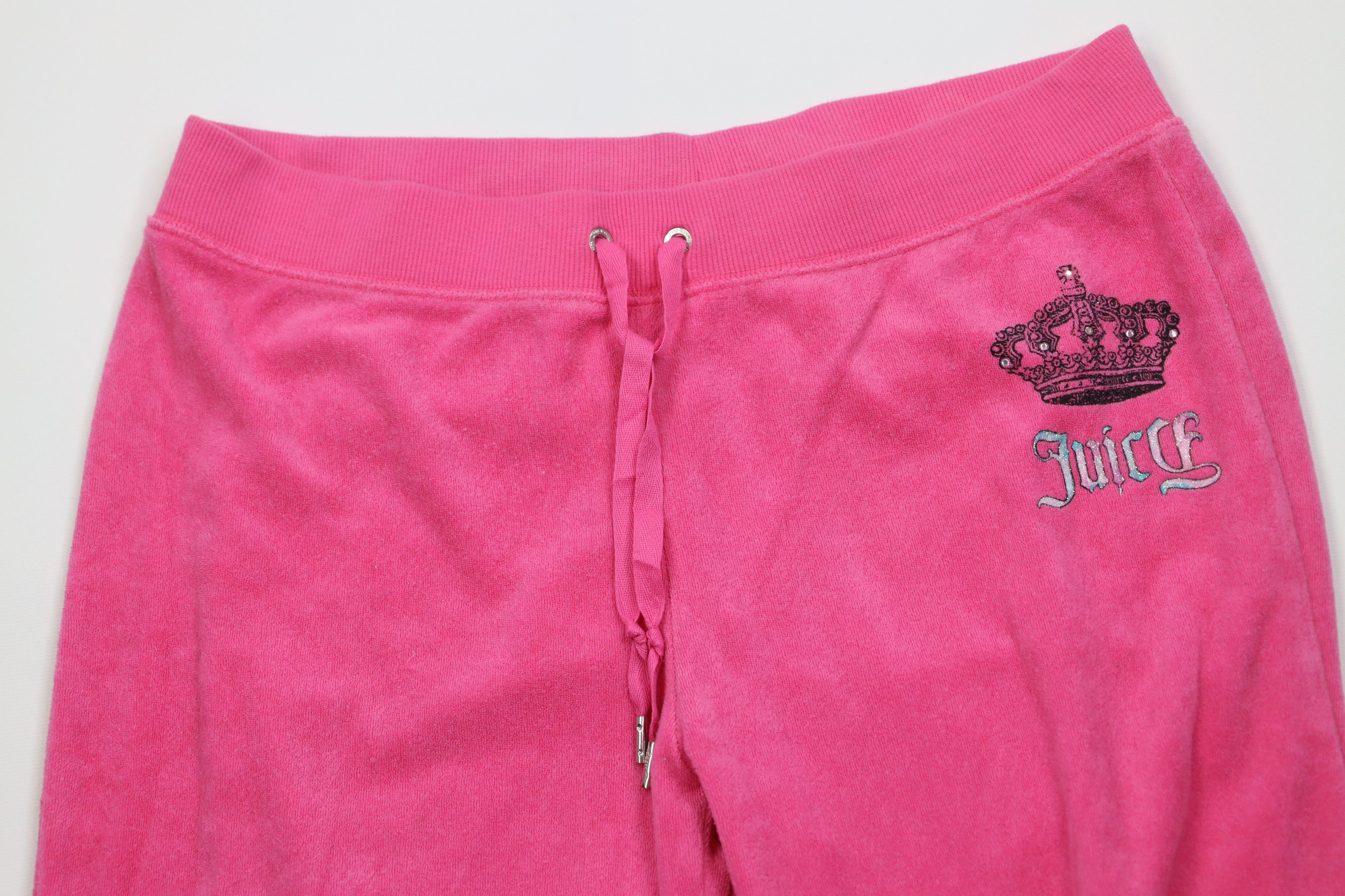 Juicy Couture Vintage 90s Y2K Juicy Couture Terry Cloth Capris Pants Size 28" / US 6 / IT 42 - 2 Thumbnail