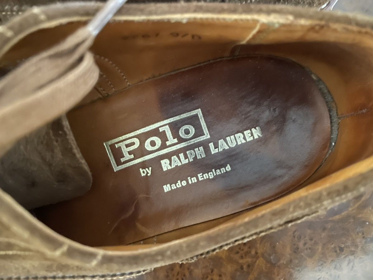 Polo Ralph Lauren × Vintage Lug Sole Snuff Suede Brogues Size US 9 / EU 42 - 5 Thumbnail