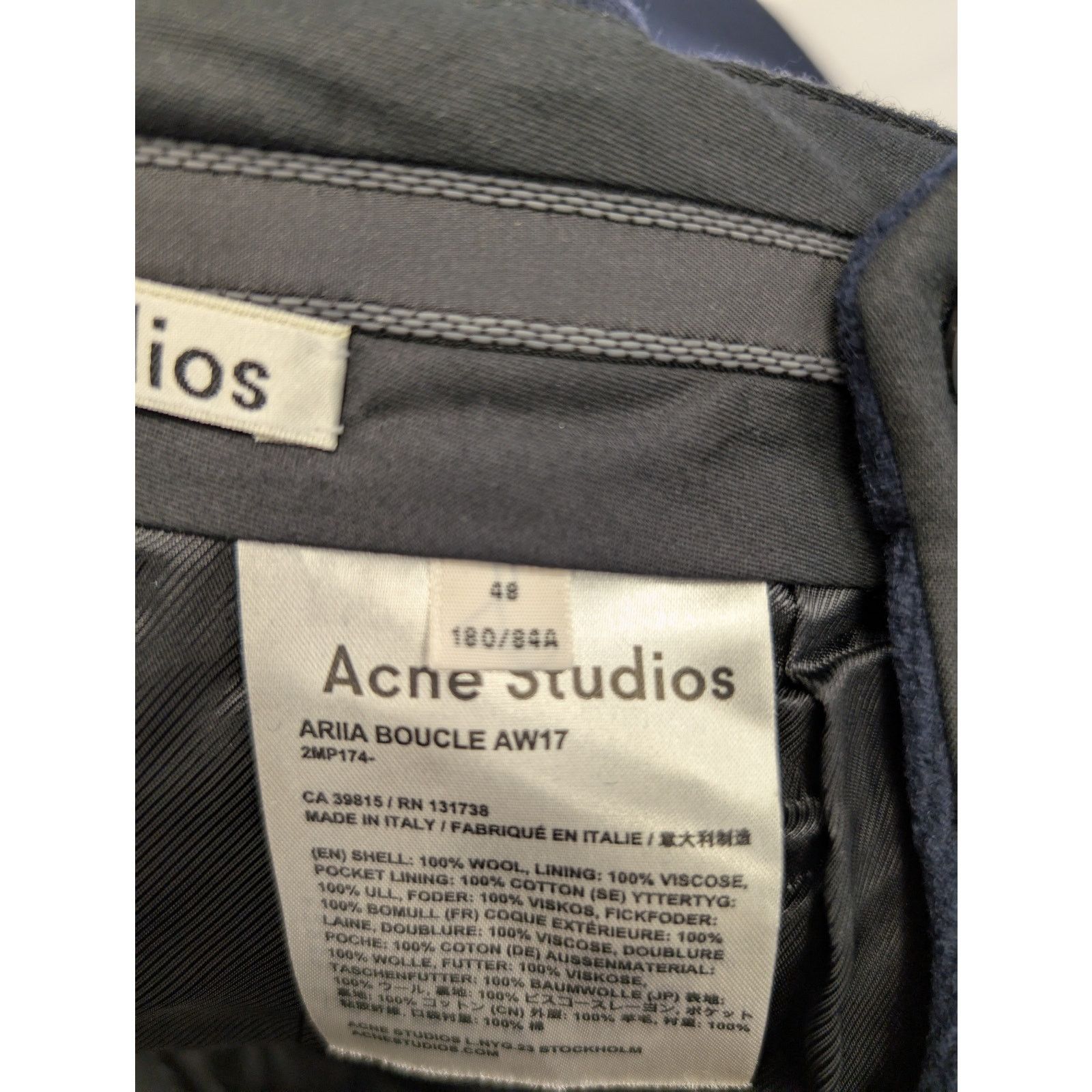 Acne Studios o1rshd1 Casual Pants in Navy Blue Size US 32 / EU 48 - 16 Thumbnail