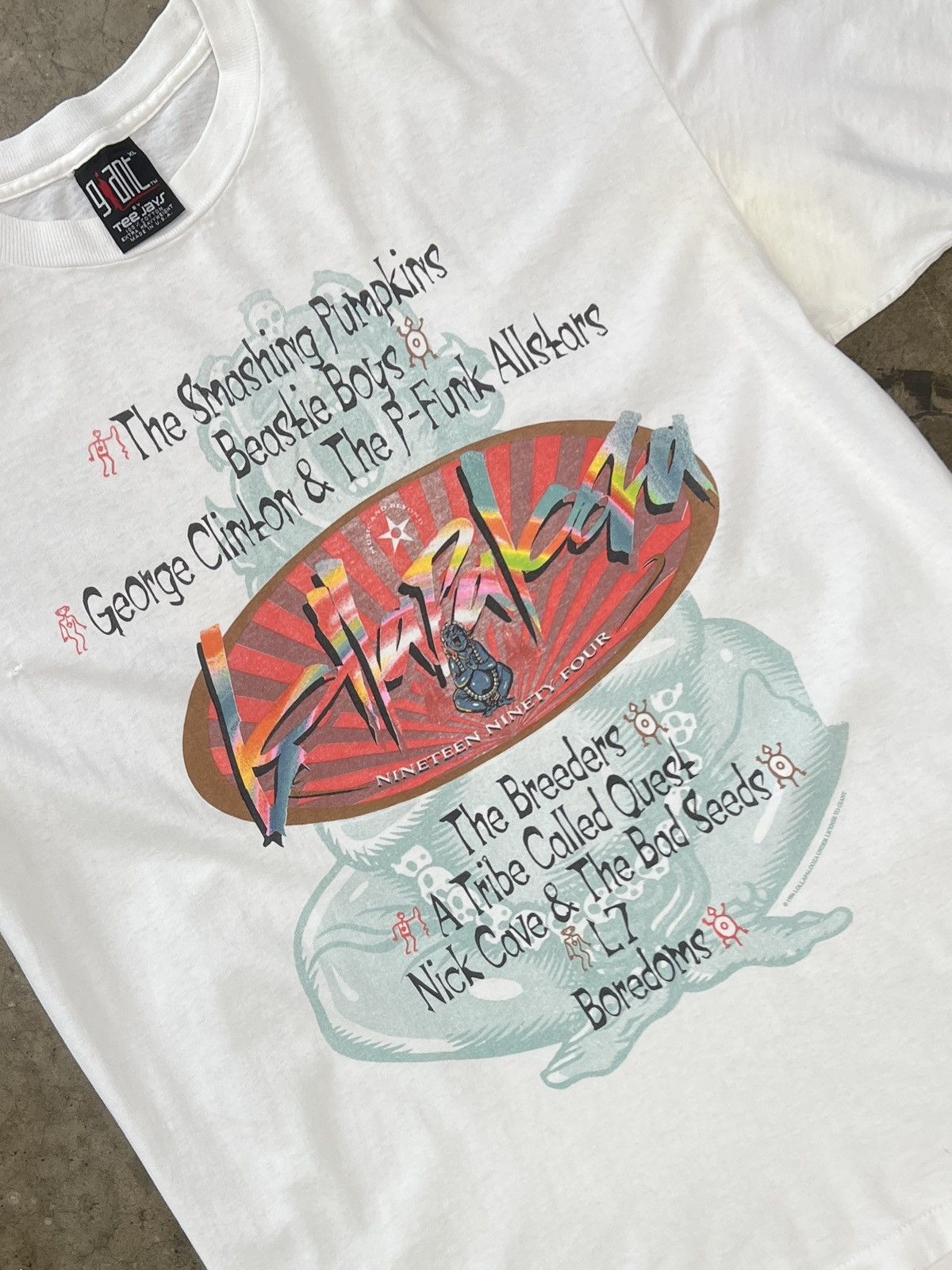 Band Tees Vintage 1994 Lollapalooza Smashing Pumpkins Festival Tee XL Size US XL / EU 56 / 4 - 1 Thumbnail
