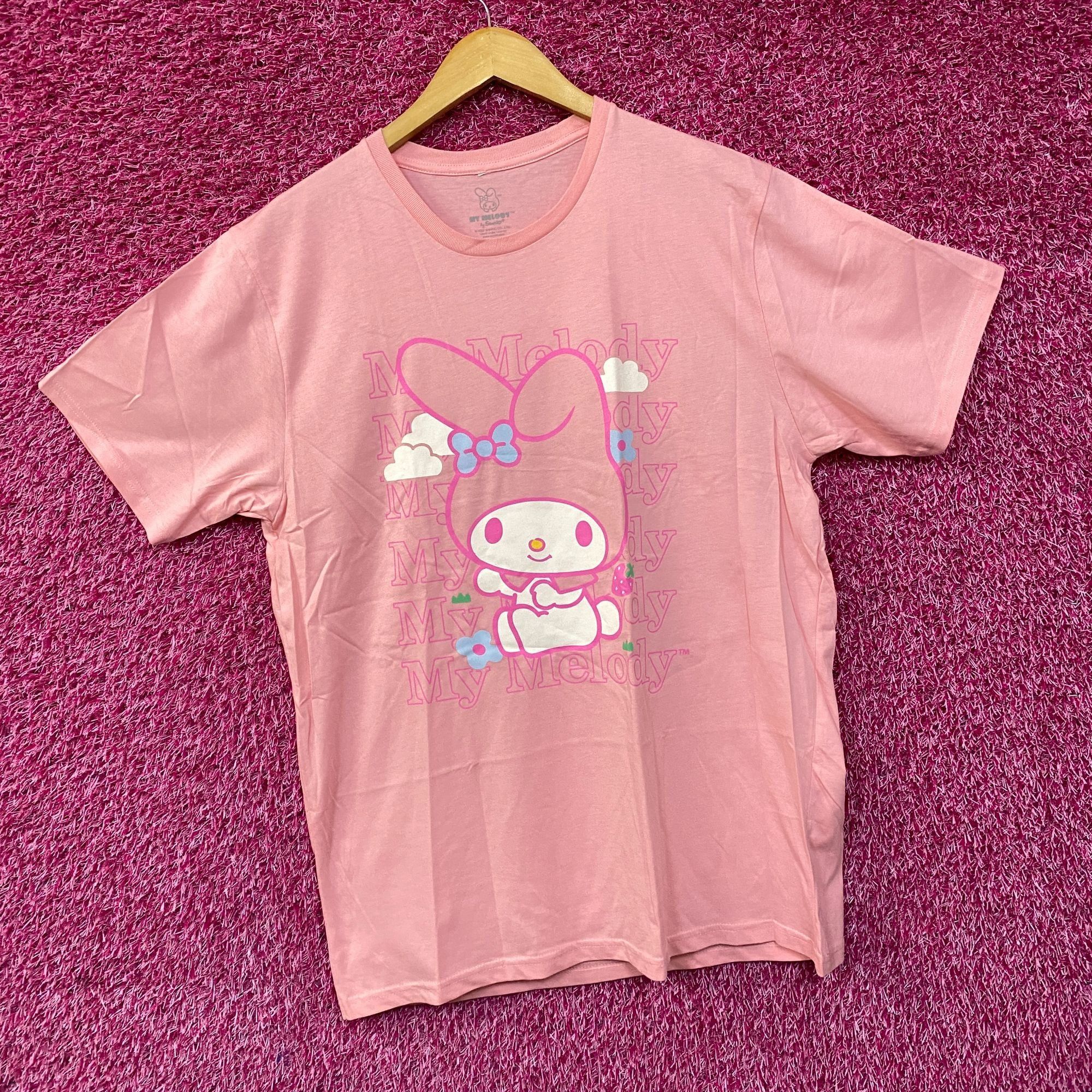 Disney Sanrio My Melody Cute Graphic Design Pink T-Shirt Large Size L / US 10 / IT 46 - 3 Thumbnail