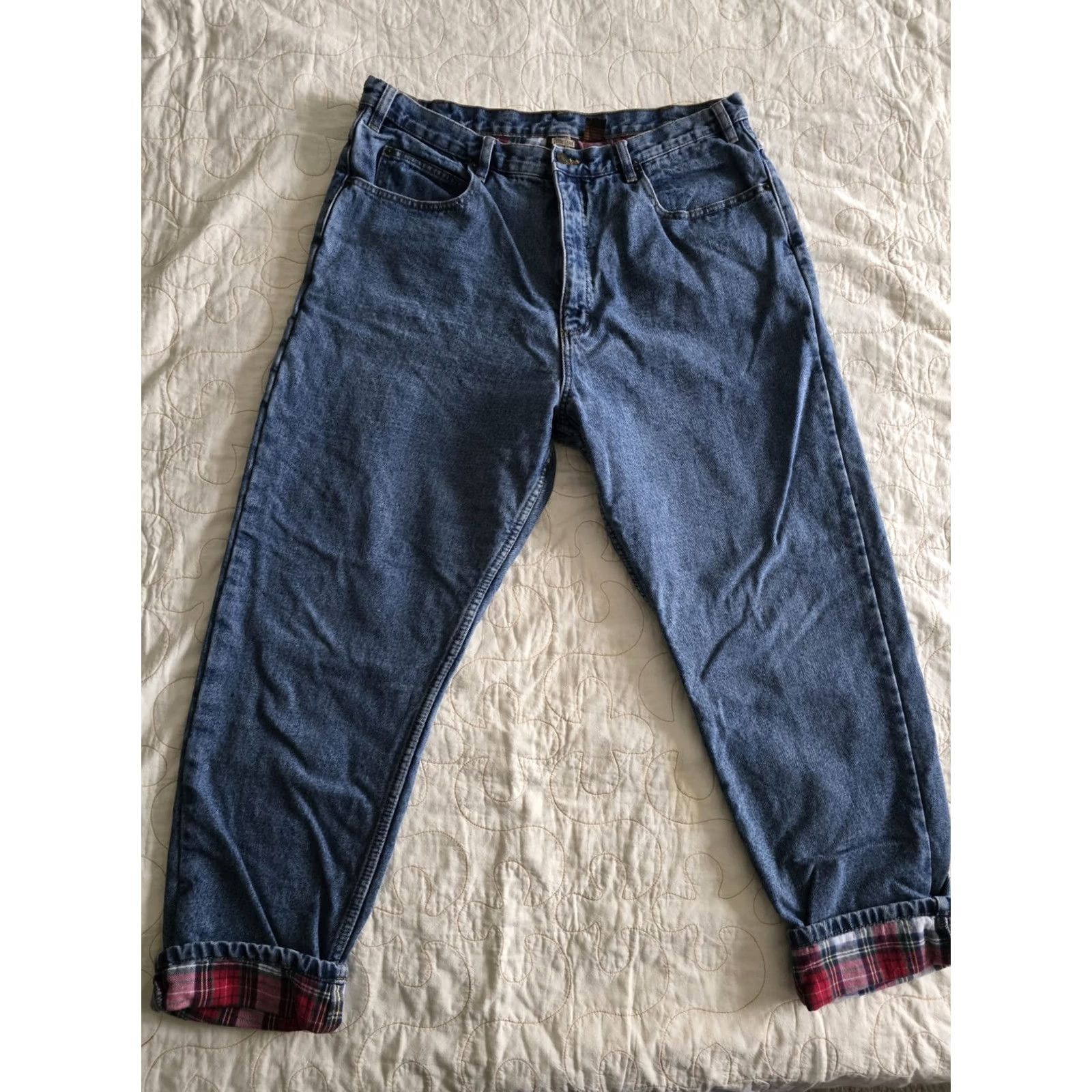 Vintage VINTAGE Guide Gear Flannel Lined Mom Jeans Womens 20W Plus Size High Rise 36x30 1990s Cotton Nature Girl Mens/Womens Size 42" / US 20 - 4 Thumbnail