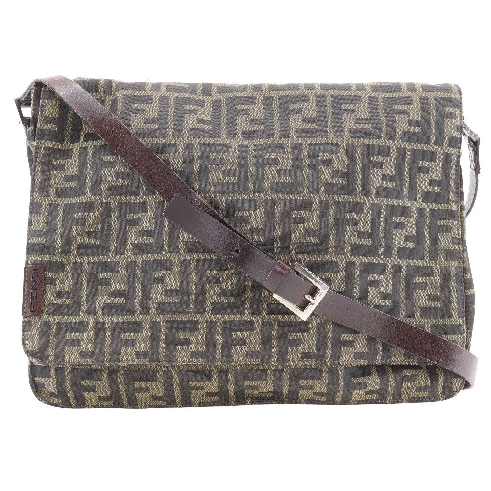 Fendi Fendi Fendi Zucca Nylon Canvas Shoulder Bag Canvas Crossbody Bag Size ONE SIZE - 1 Thumbnail